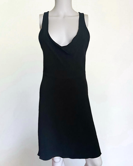 Céline by Phoebe Philo Black Cowl Neck Dress, c. 2010s