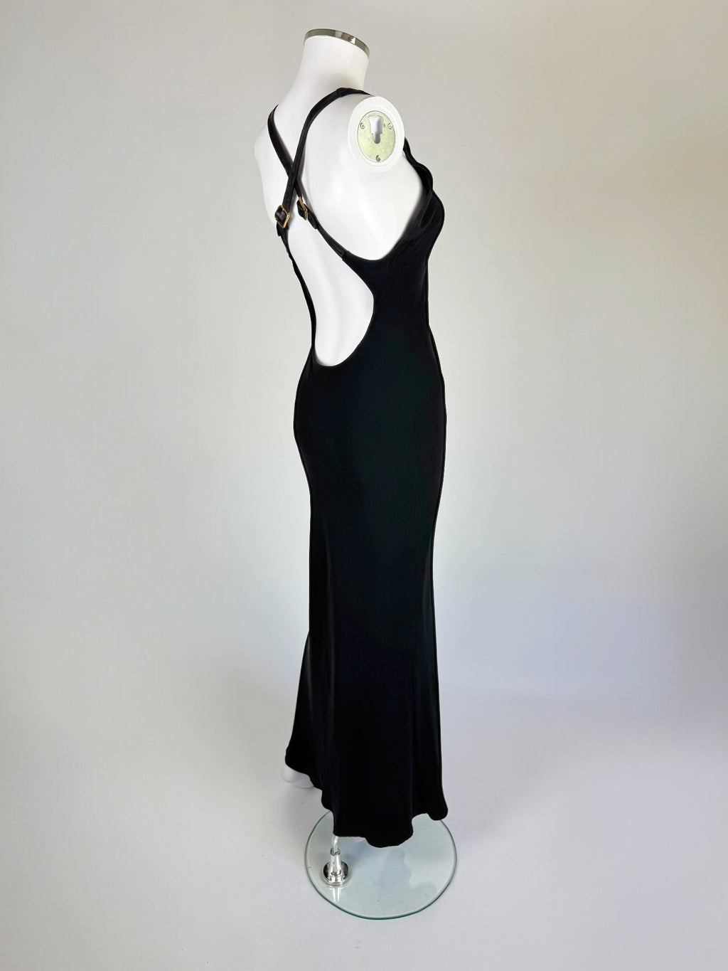 Ralph Lauren Silk Leather Strap Gown, FW 2001