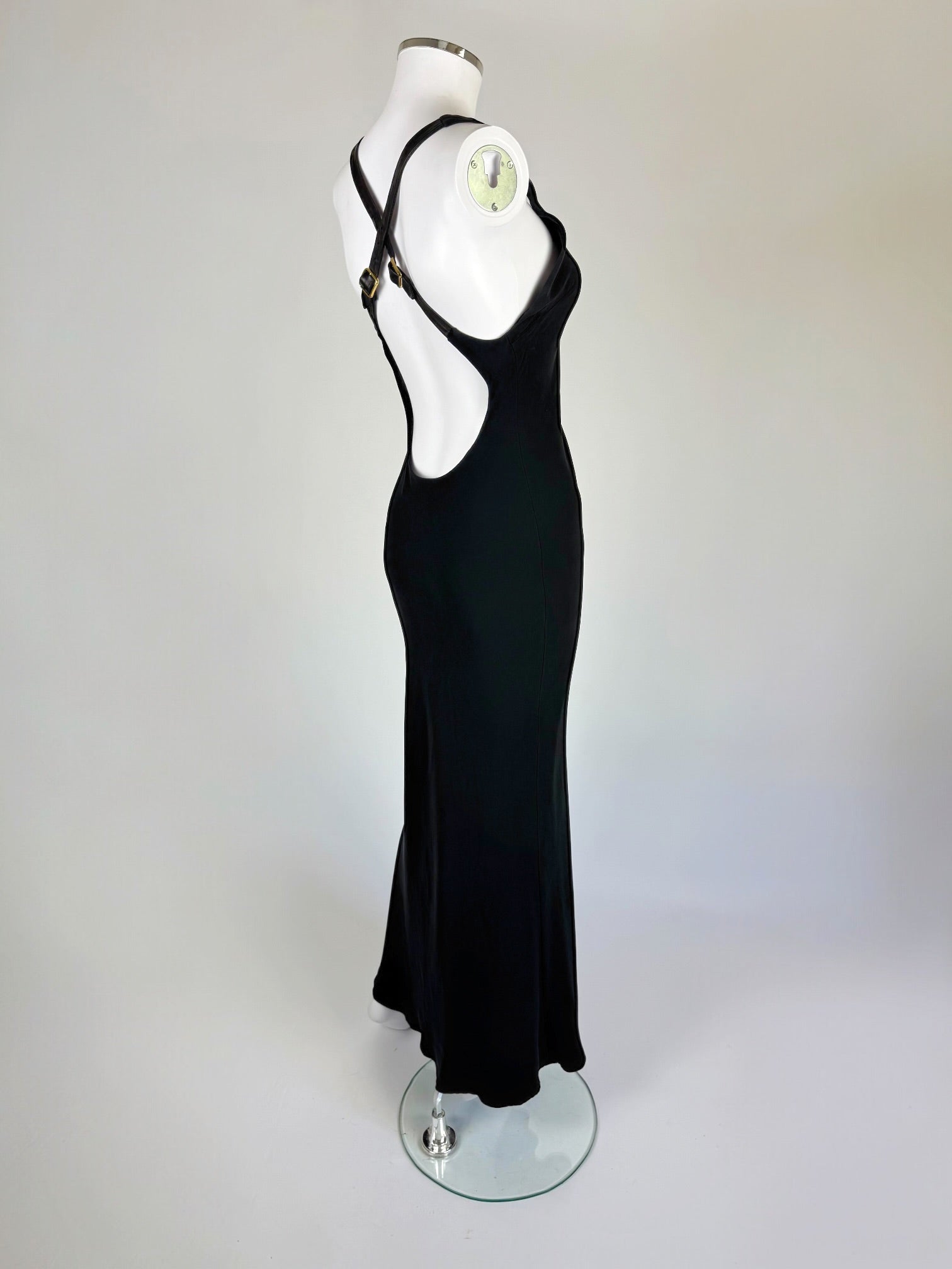 Ralph Lauren Silk Leather Strap Gown, FW 2001