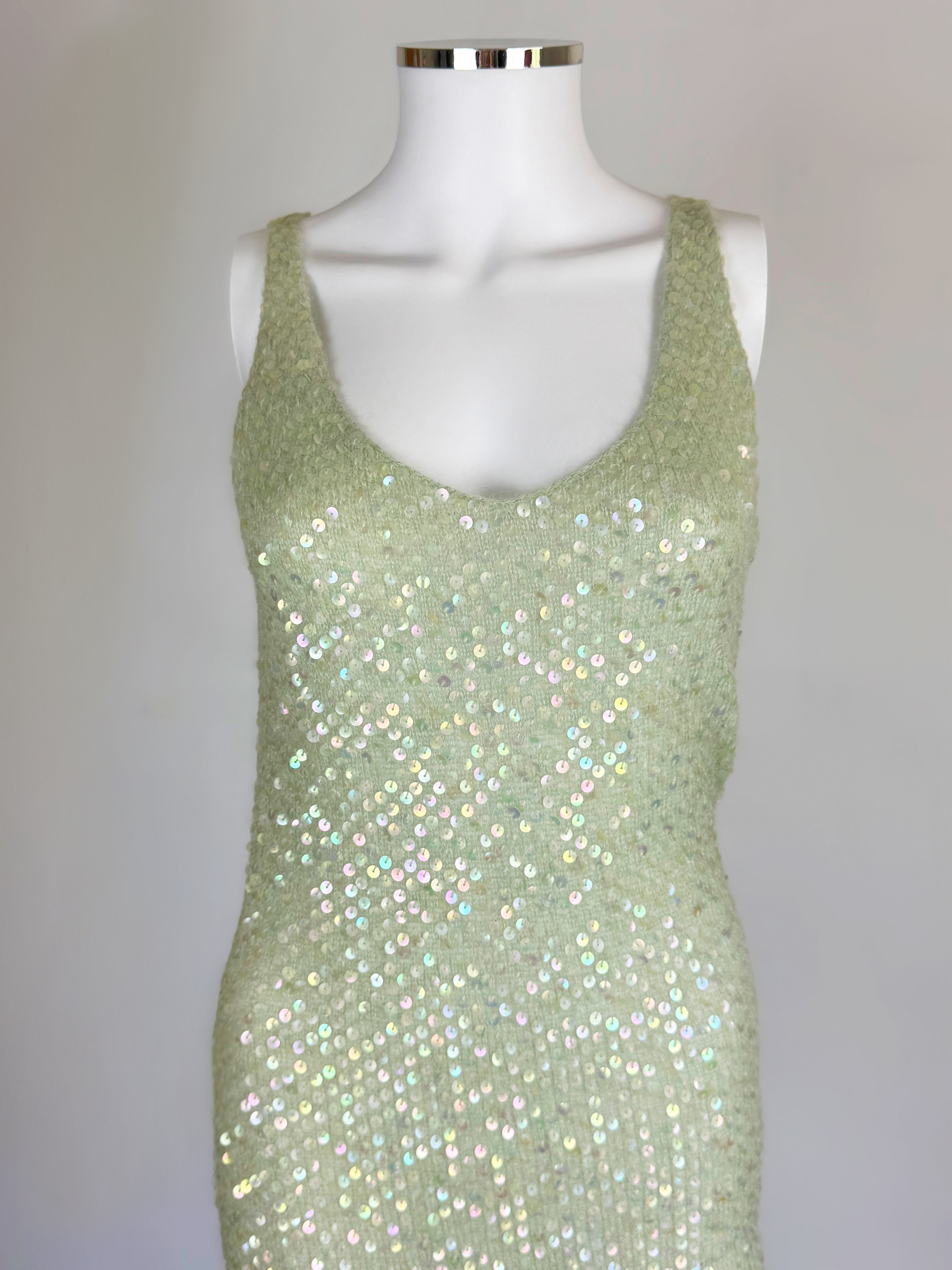 Moschino Mohair Sequin Dress, c. Early 2000s