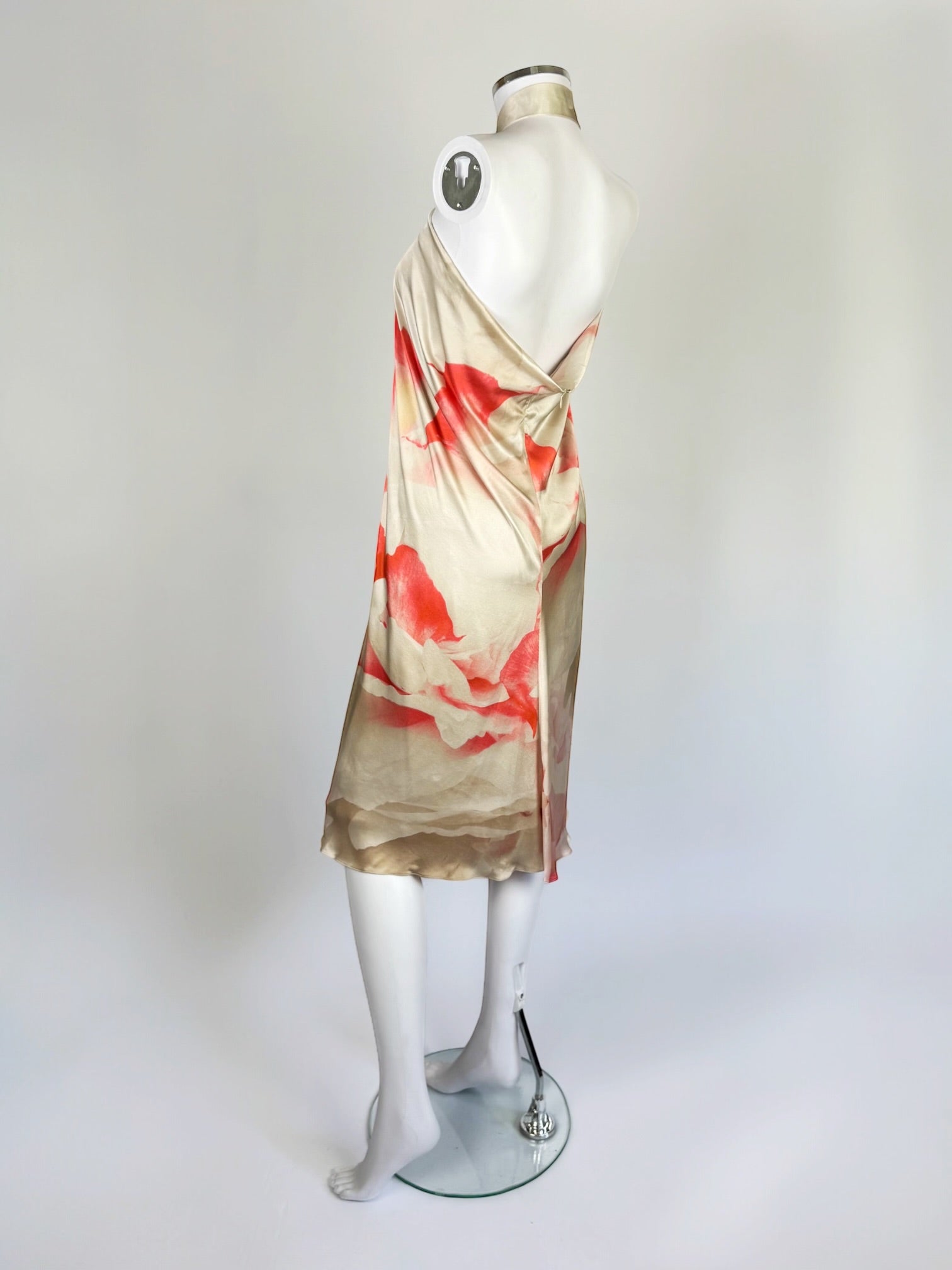 Alexander McQueen Silk Floral Halter Dress, 2010