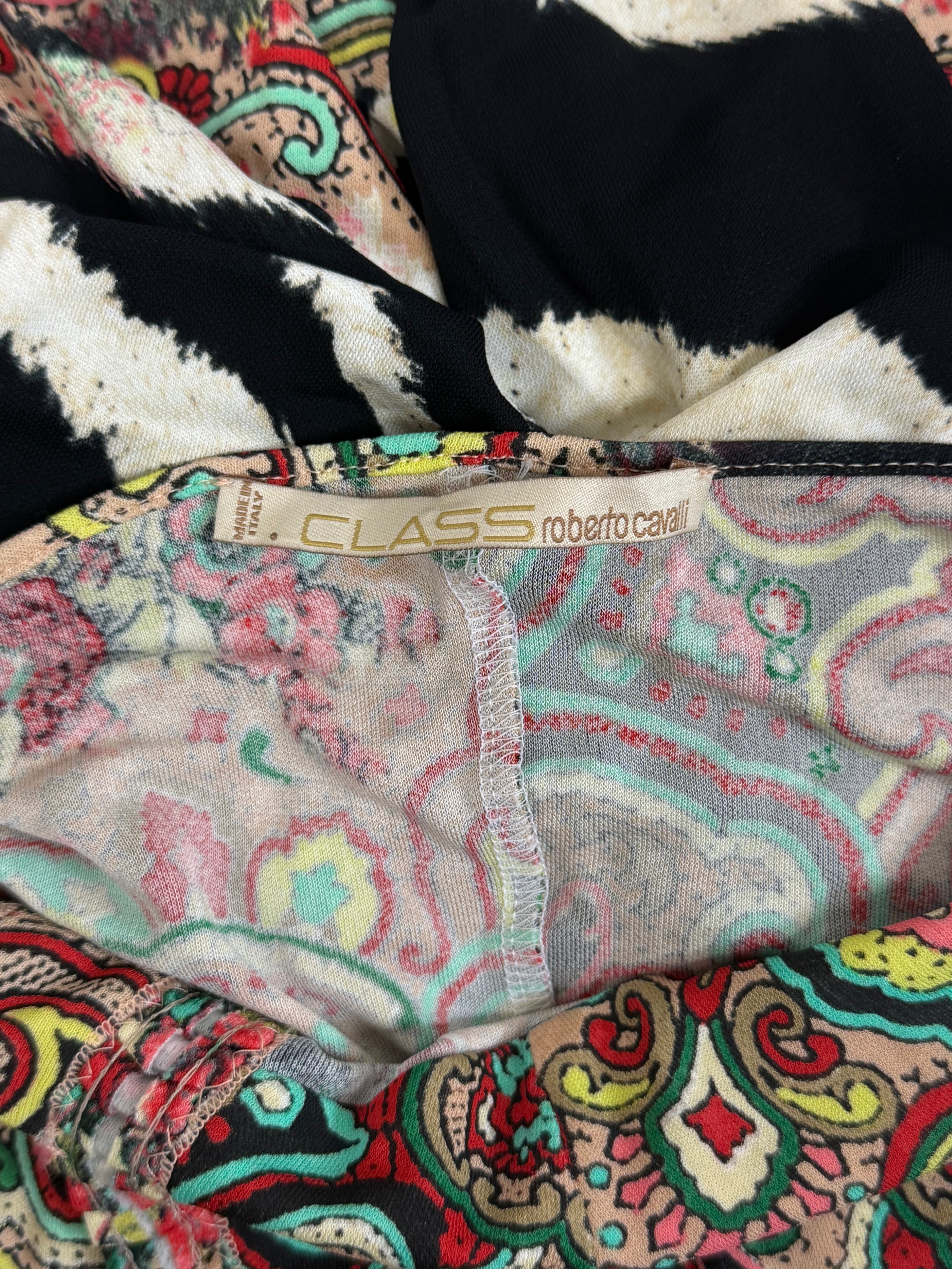 Roberto Cavalli Animal Patchwork Print Gown, c. 2000s