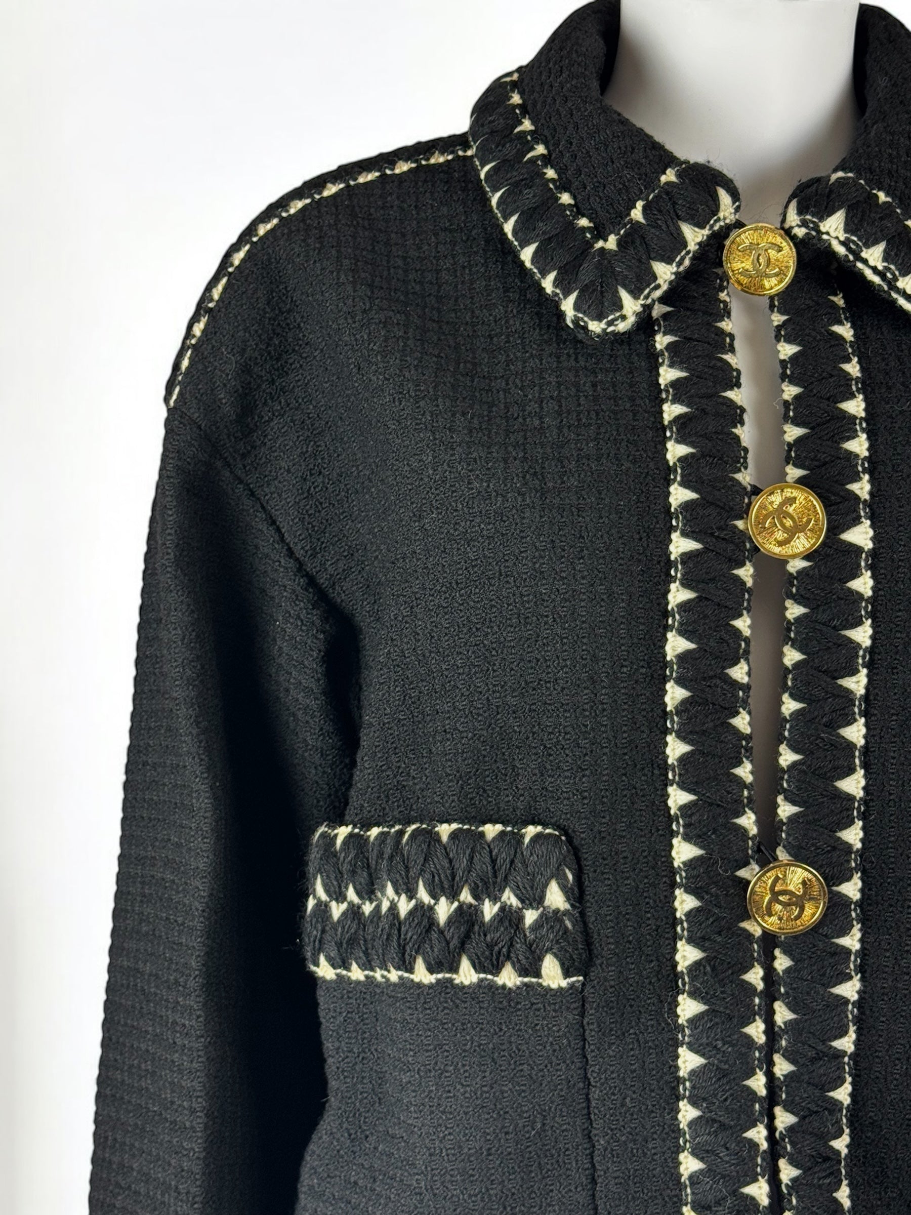 Chanel Wool Jacket with Silk Jewel Lining, FW 1990