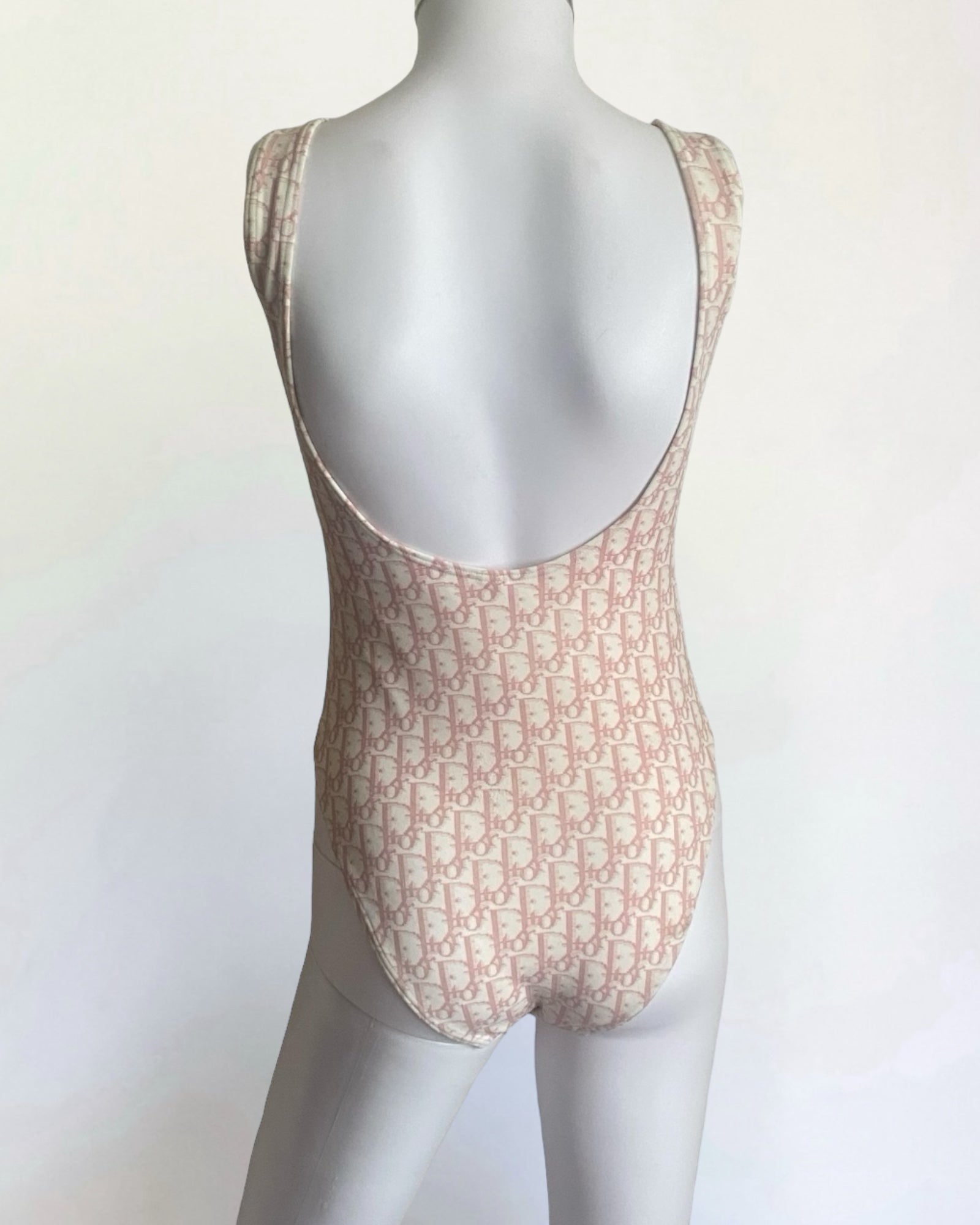 Christian Dior by John Galliano Pink Monogram Swimsuit, 2004