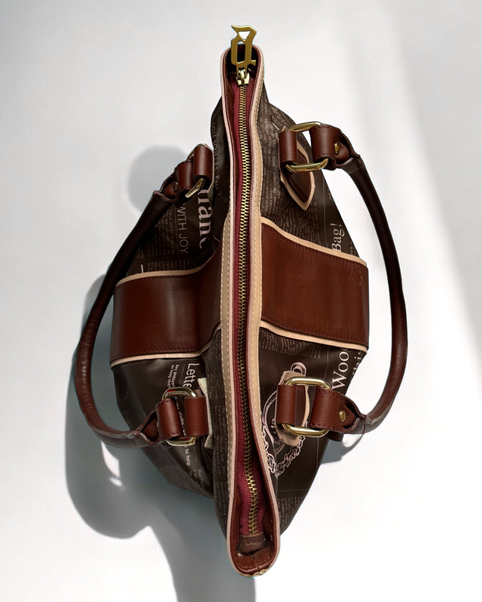 John Galliano Gazette Tote Bag, c. 2000s