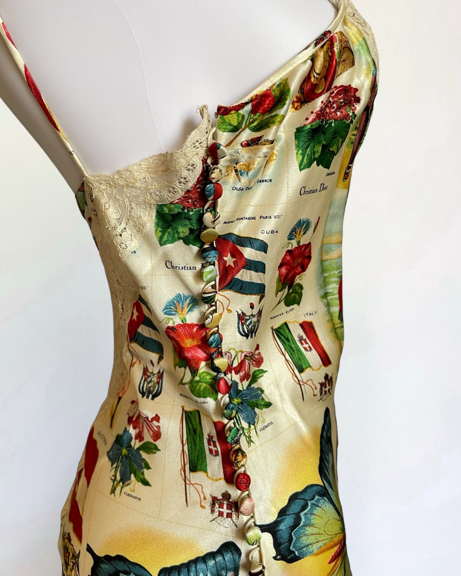 Christian Dior by John Galliano Stamp Slip Dress, SS 2002