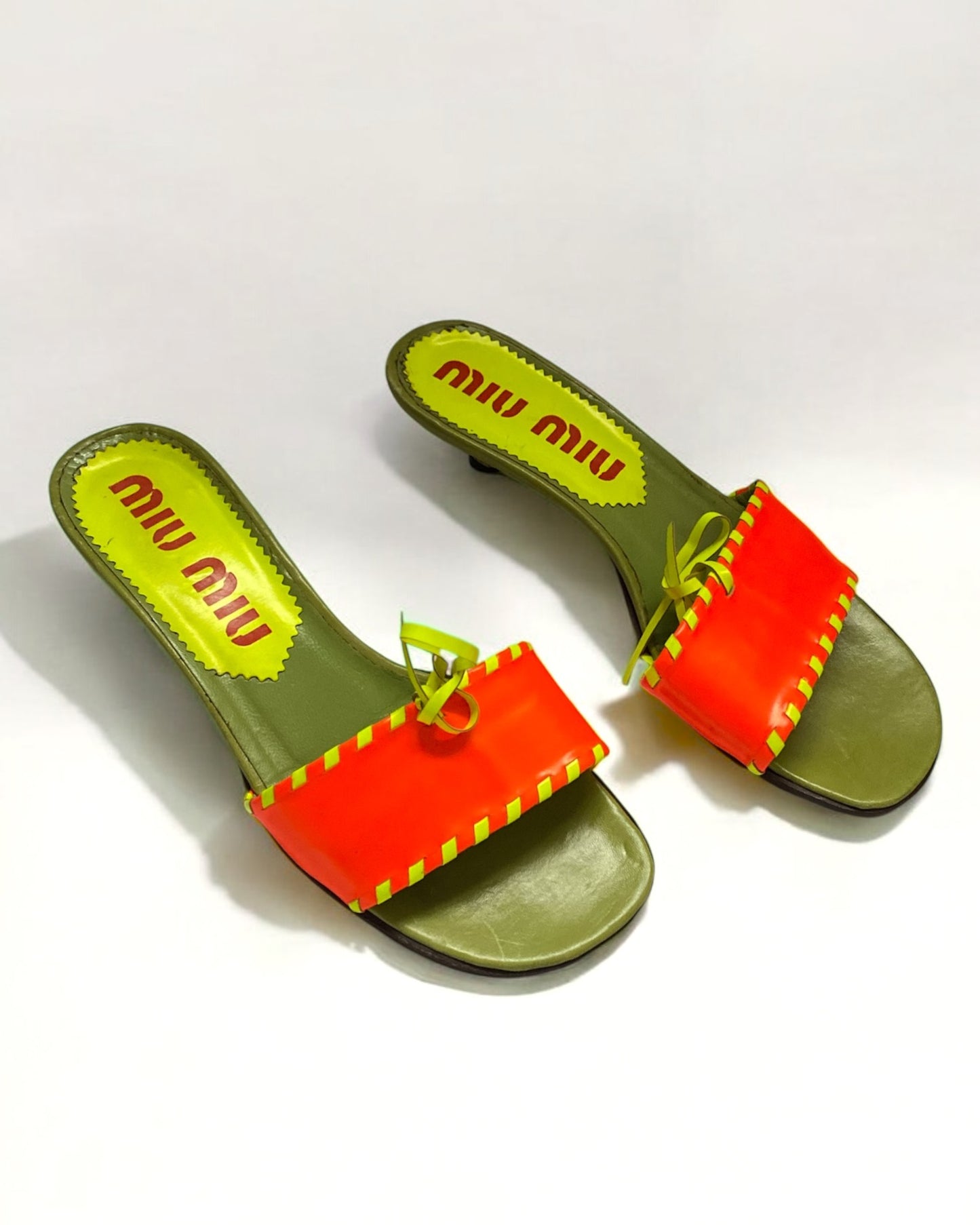 Miu Miu Neon Mules, SS 1999