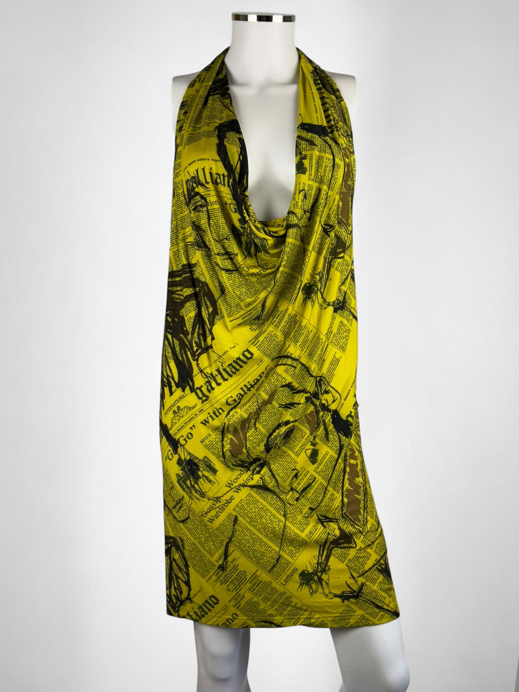 John Galliano Gazette Plunging Mini Dress, 2010