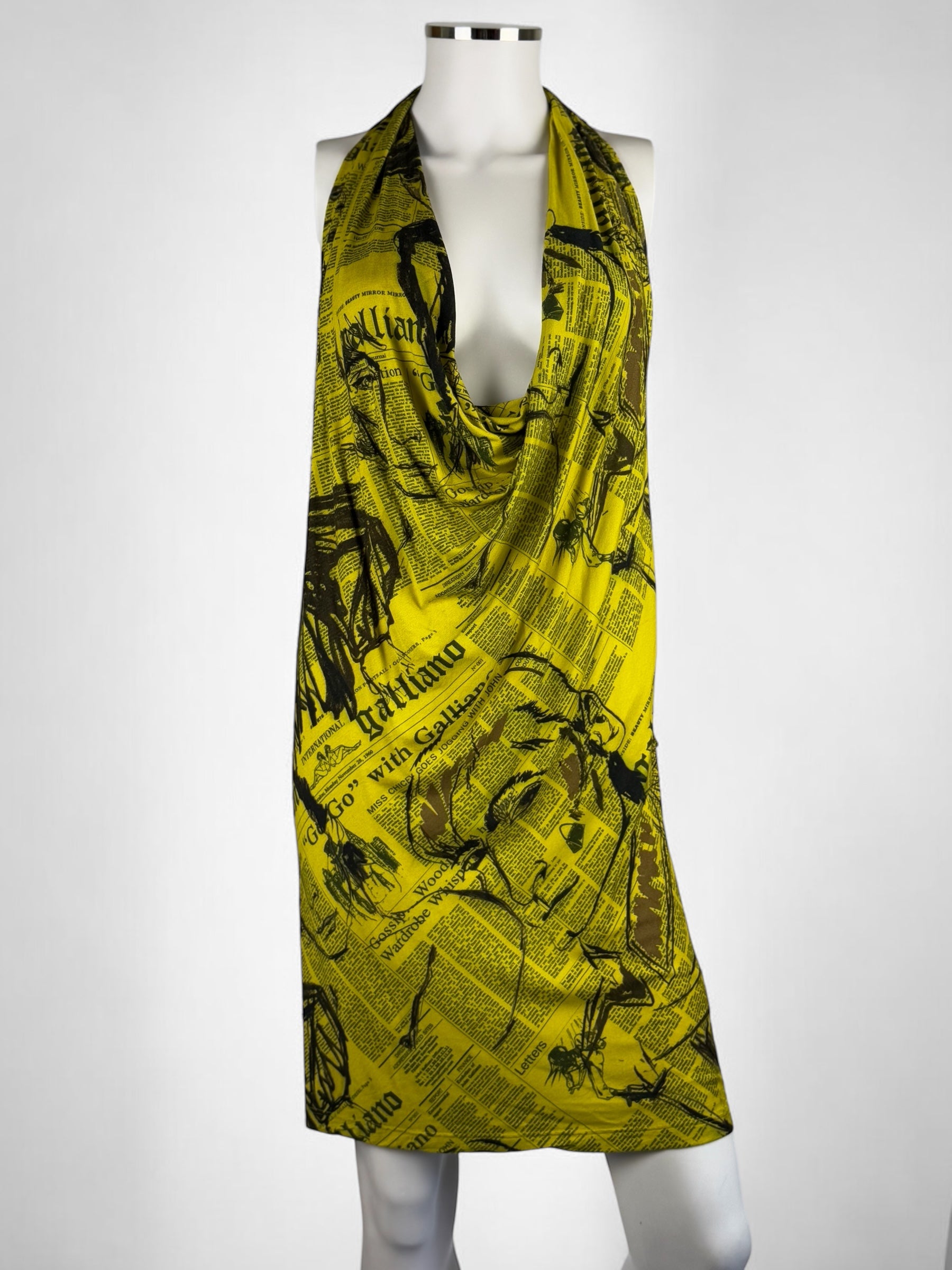 John Galliano Gazette Plunging Mini Dress, 2010