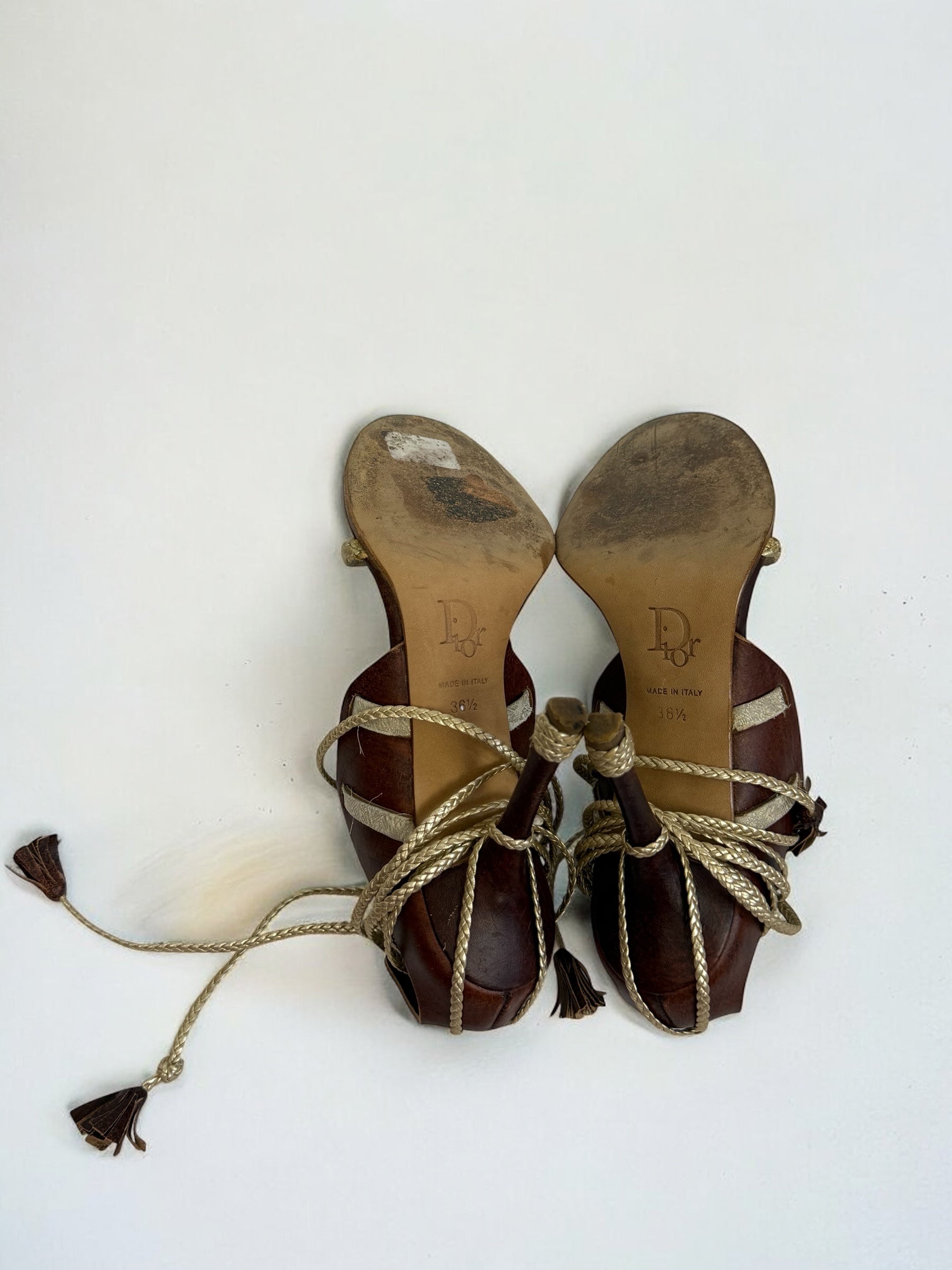 Christian Dior by John Galliano Tassel Sandals, c. 2000s