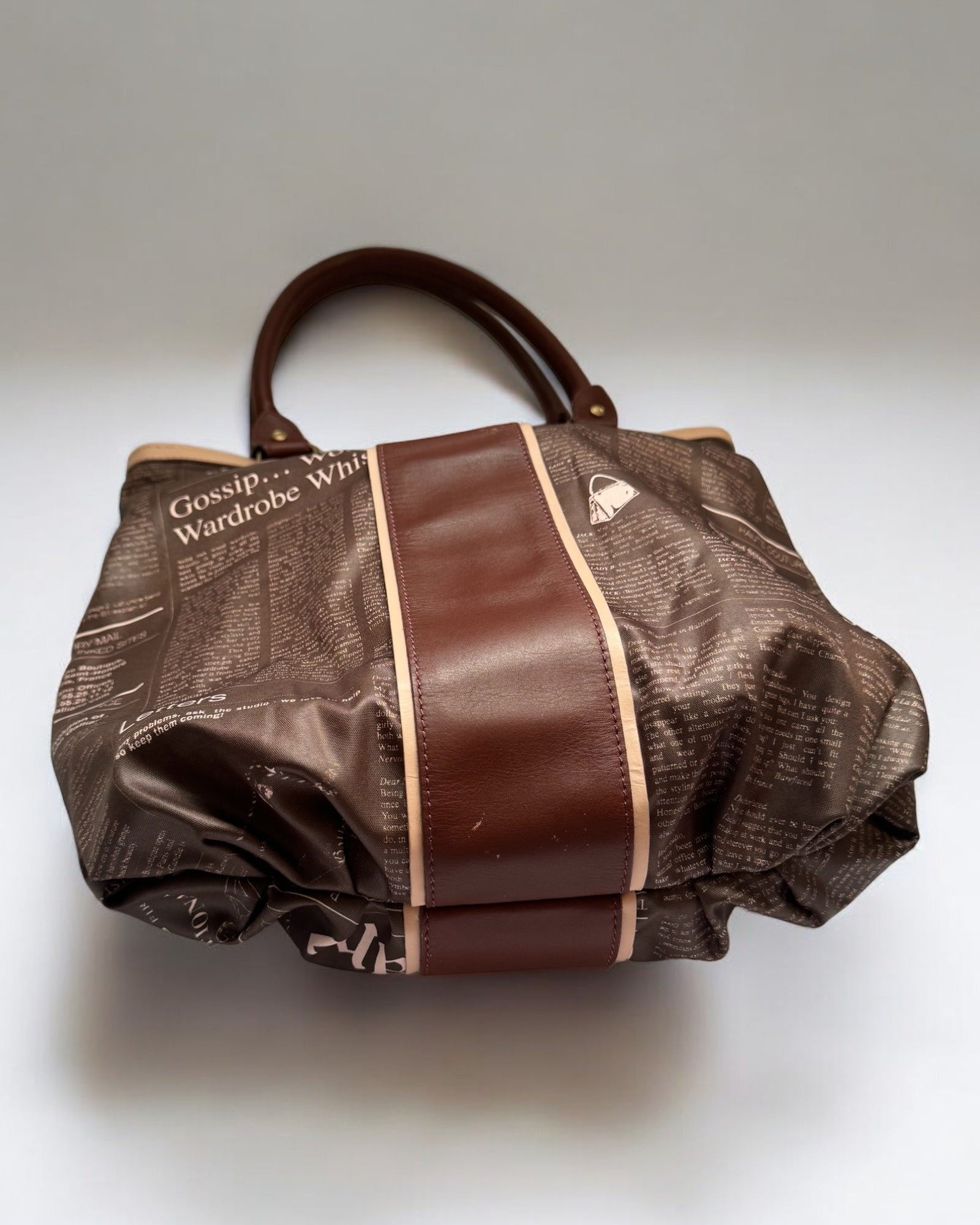 John Galliano Gazette Tote Bag, c. 2000s