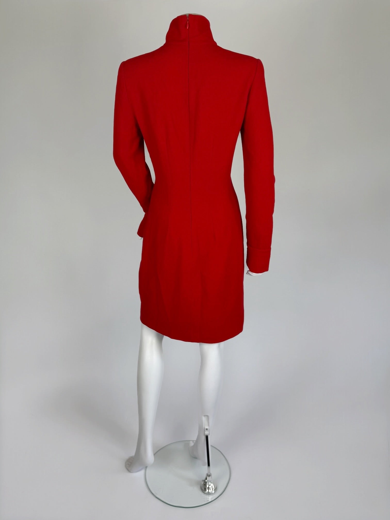 Givenchy by Alexander McQueen Red Wool Dress, FW 1997