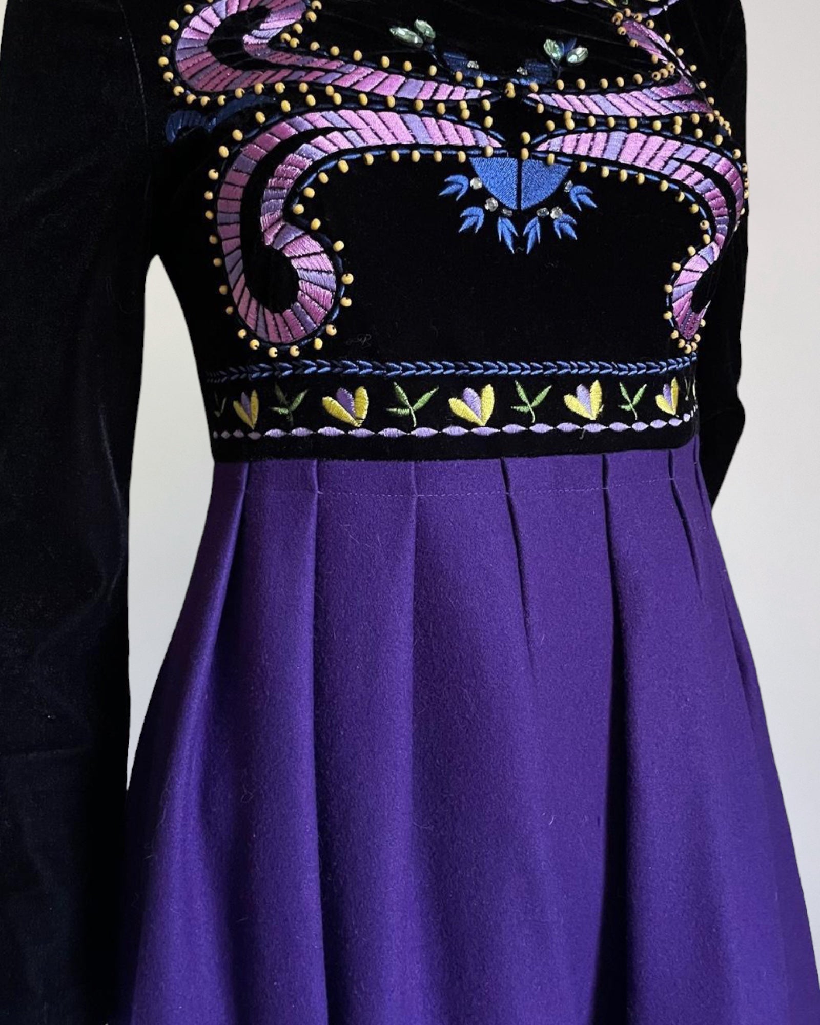 Miu Miu Wool and Velvet Dress, FW 2005