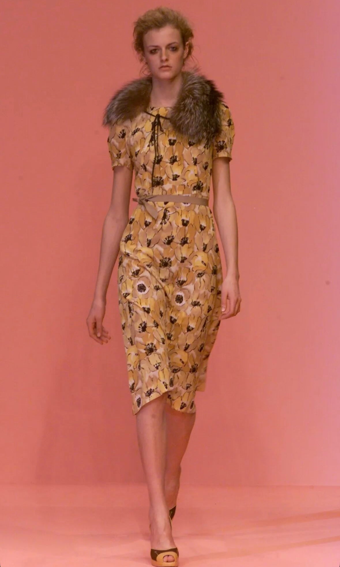 Prada Silk Poppy Dress, FW 2000