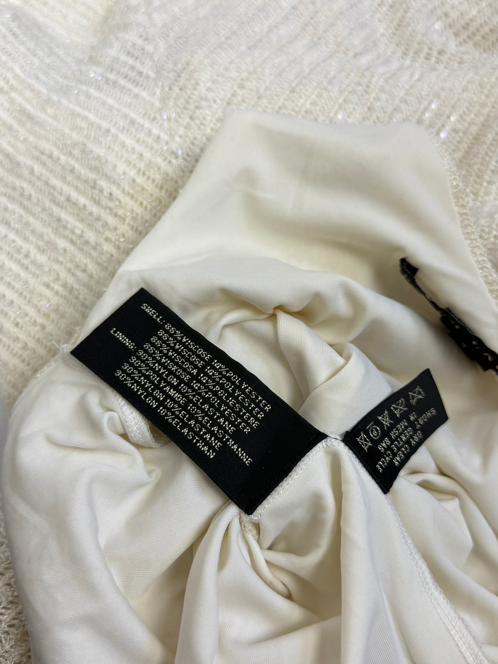 Ralph Lauren Ivory Knit Sequin Gown, c. 2000s