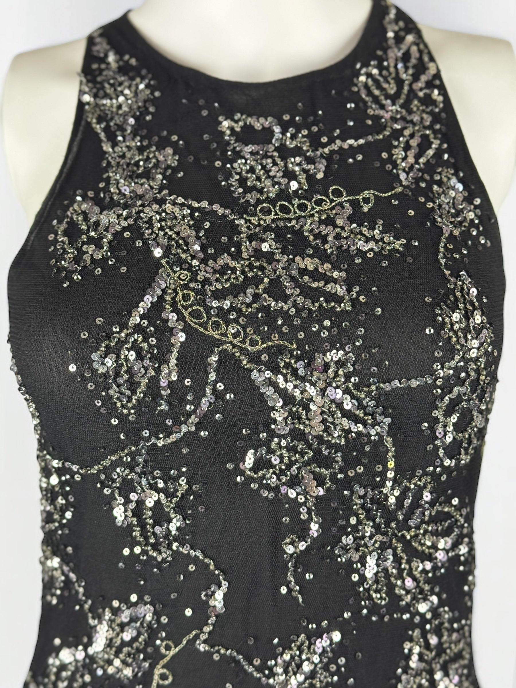 Alexander McQueen Silk Mesh Sequin Vest, 2004