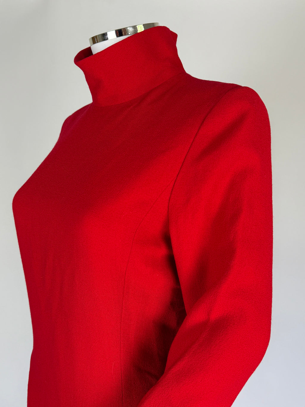 Givenchy by Alexander McQueen Red Wool Dress, FW 1997