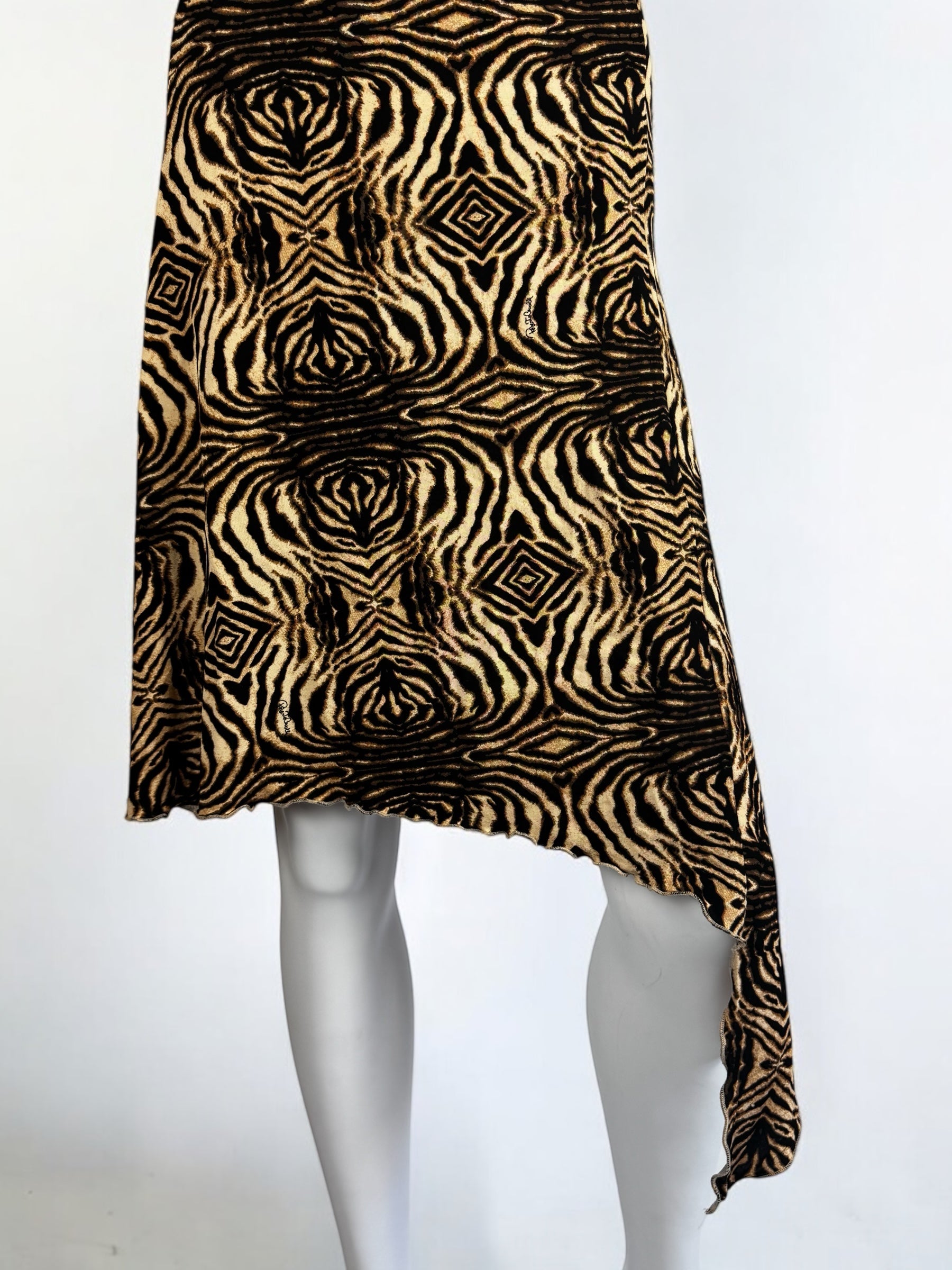 Roberto Cavalli Abstract Animal Print Dress, 2006