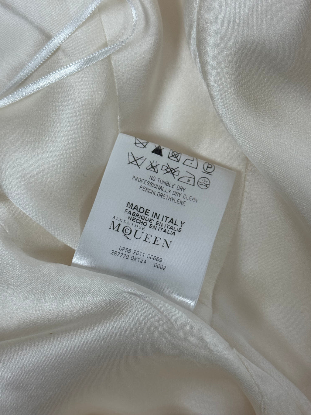 Alexander McQueen by Sarah Burton Off-White Silk Gown, 2011