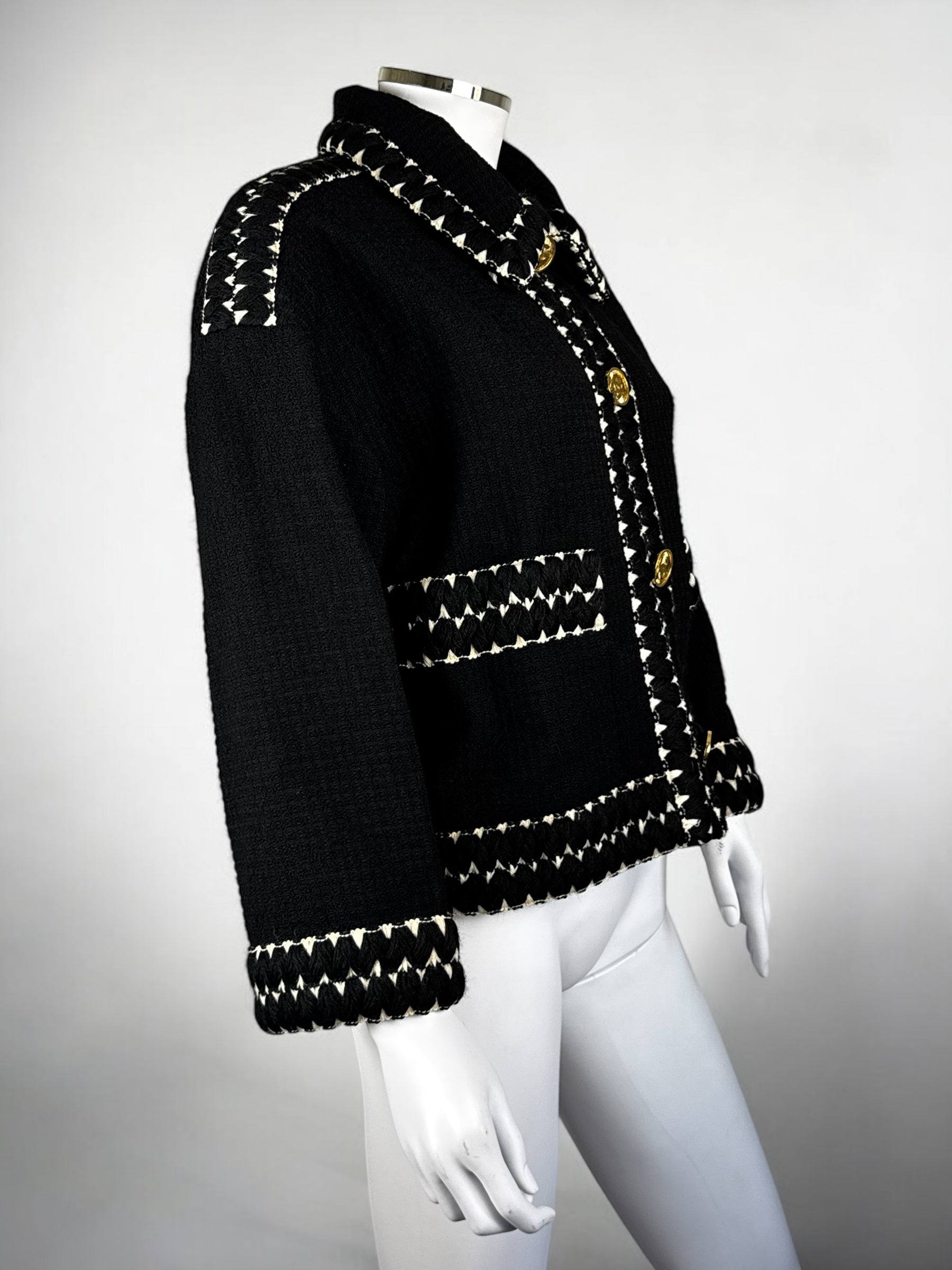 Chanel Wool Jacket with Silk Jewel Lining, FW 1990