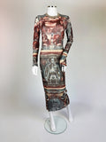 Jean Paul Gaultier Graphic Mesh Dress, c. Early 2000s