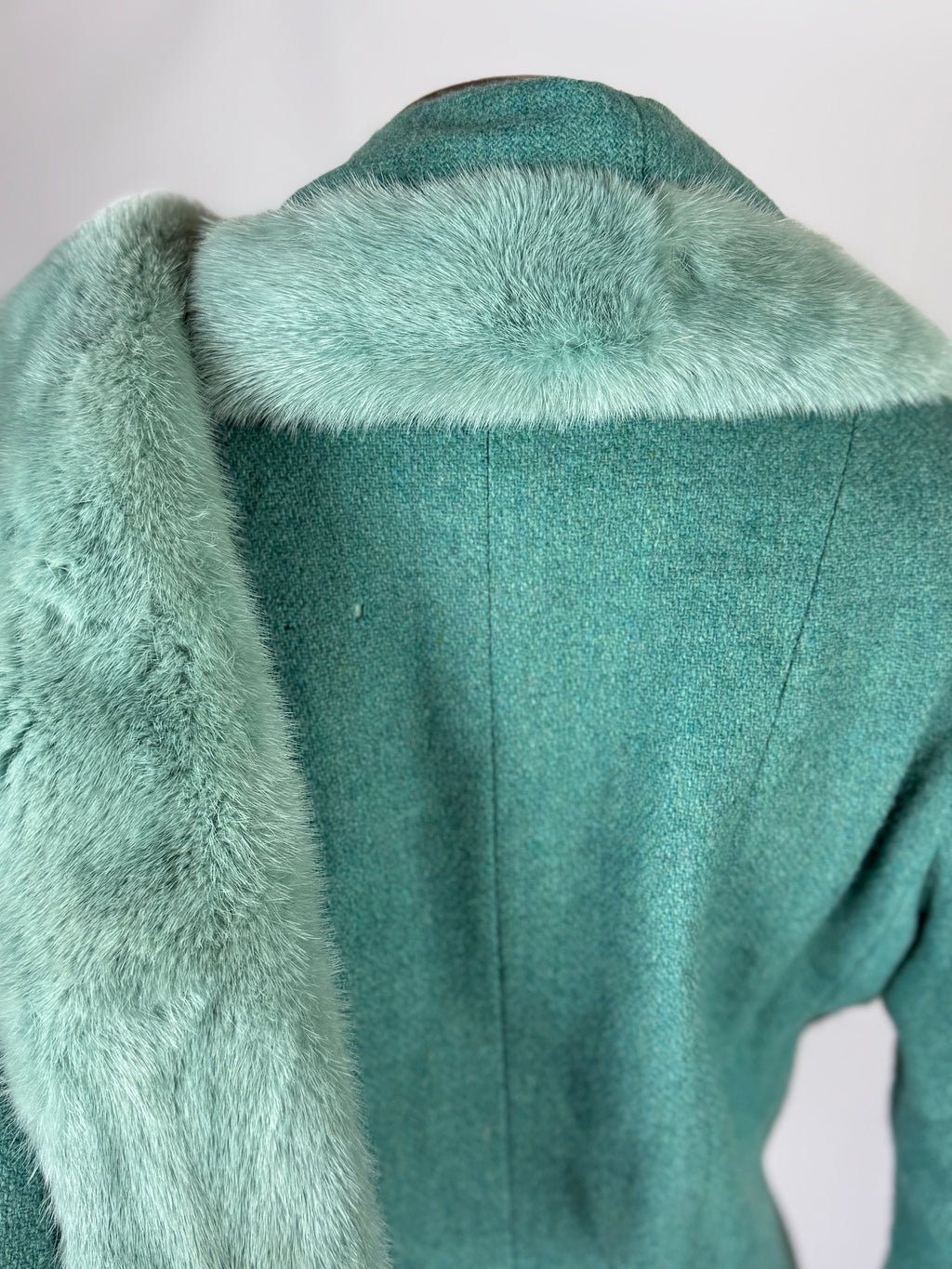 Christian Dior by John Galliano Wool and Mink Fur Coat, FW 1998