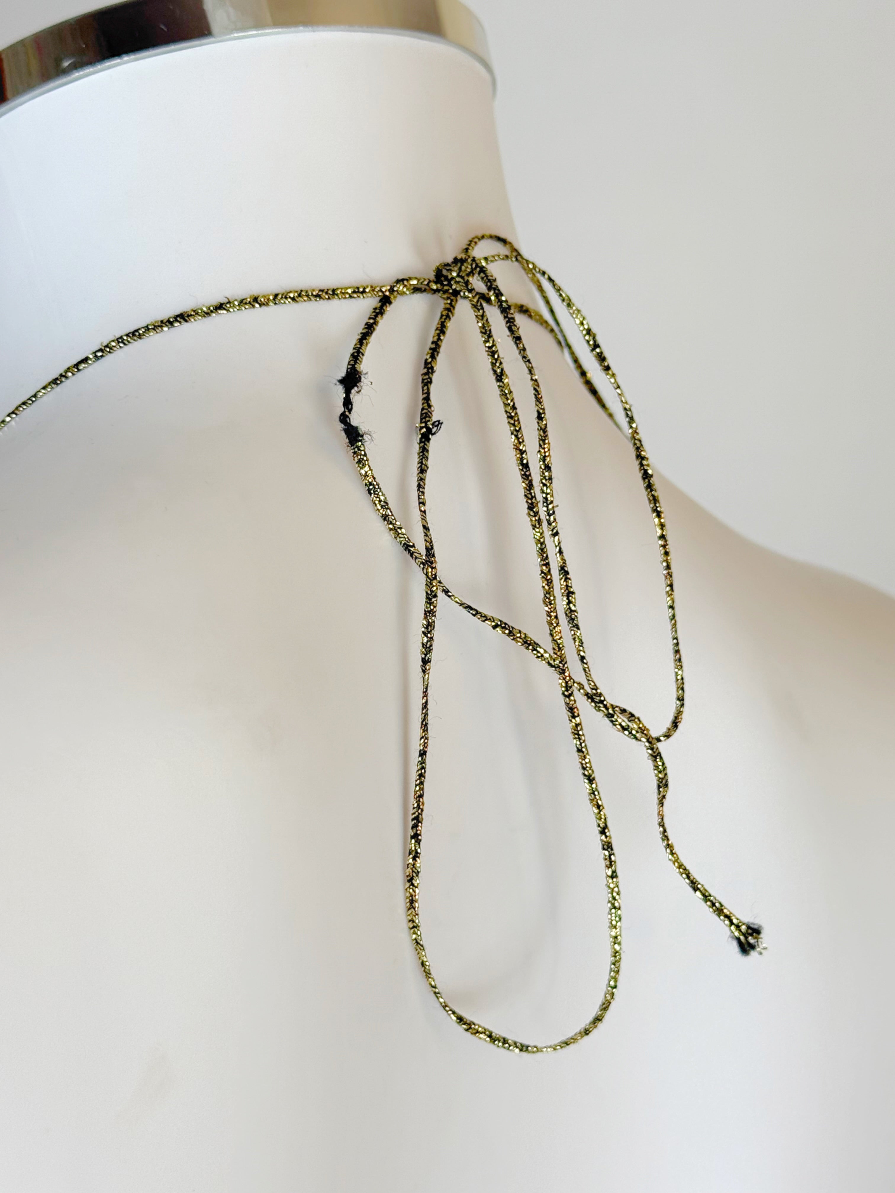 Ralph Lauren Gold Lace Gown, FW 1996