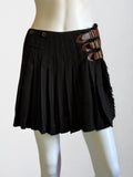 Jean Paul Gaultier Pinstripe Buckle Skirt, c. 2000s