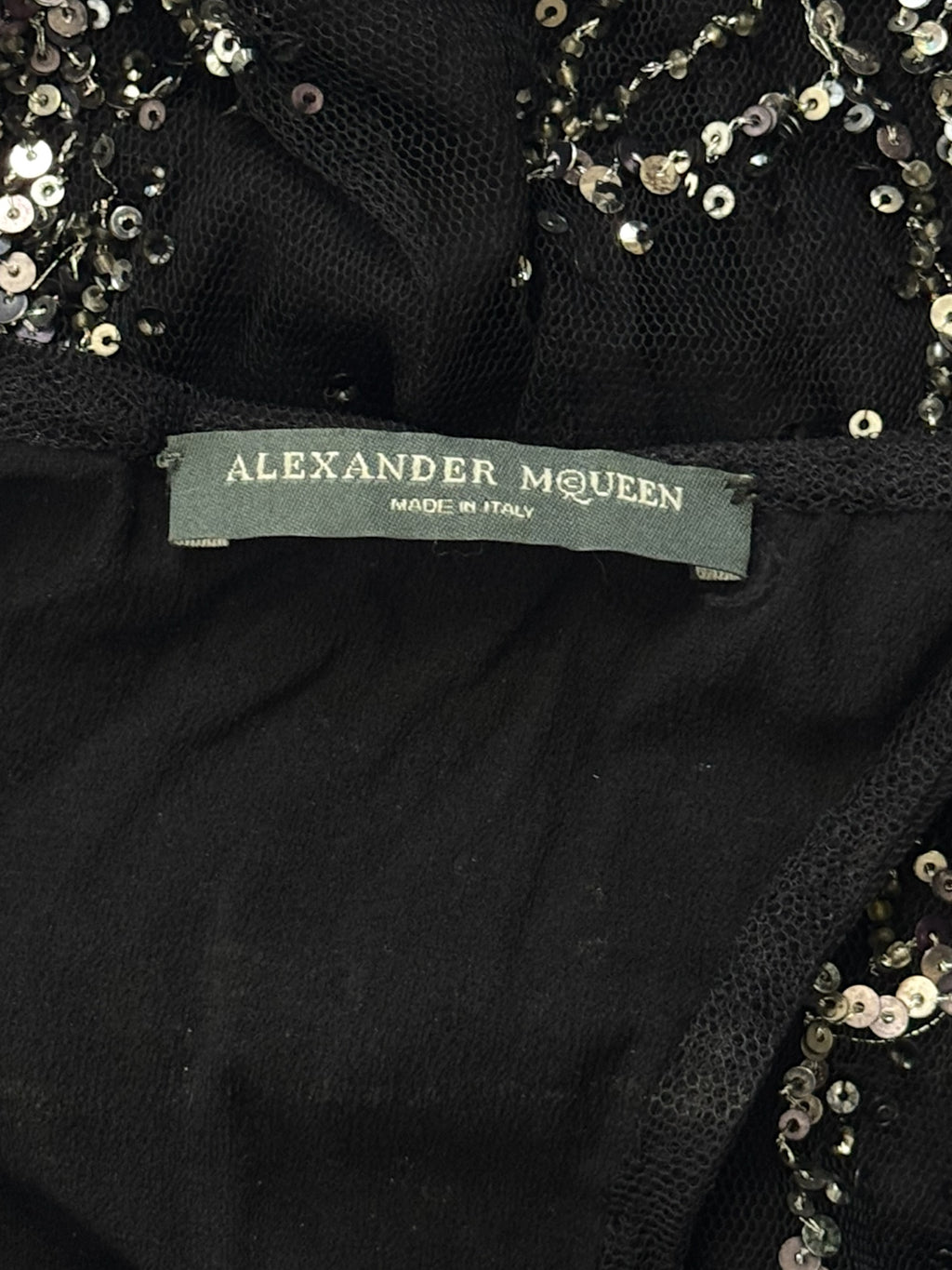Alexander McQueen Silk Mesh Sequin Vest, 2004
