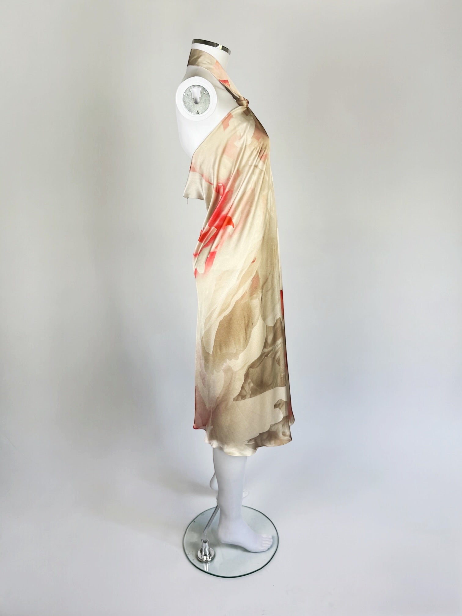 Alexander McQueen Silk Floral Halter Dress, 2010