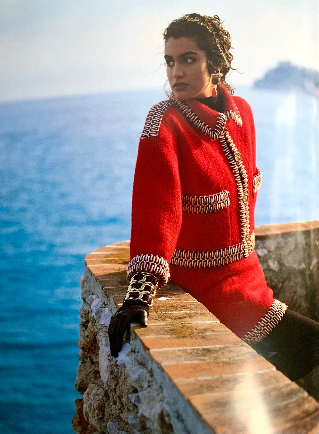 Chanel Wool Jacket with Silk Jewel Lining, FW 1990