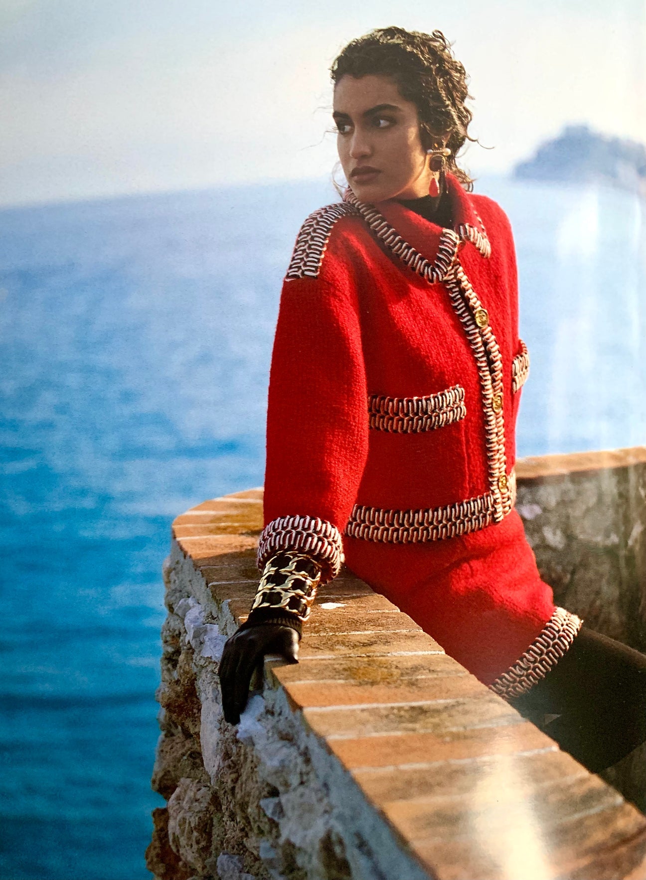 Chanel Wool Jacket with Silk Jewel Lining, FW 1990