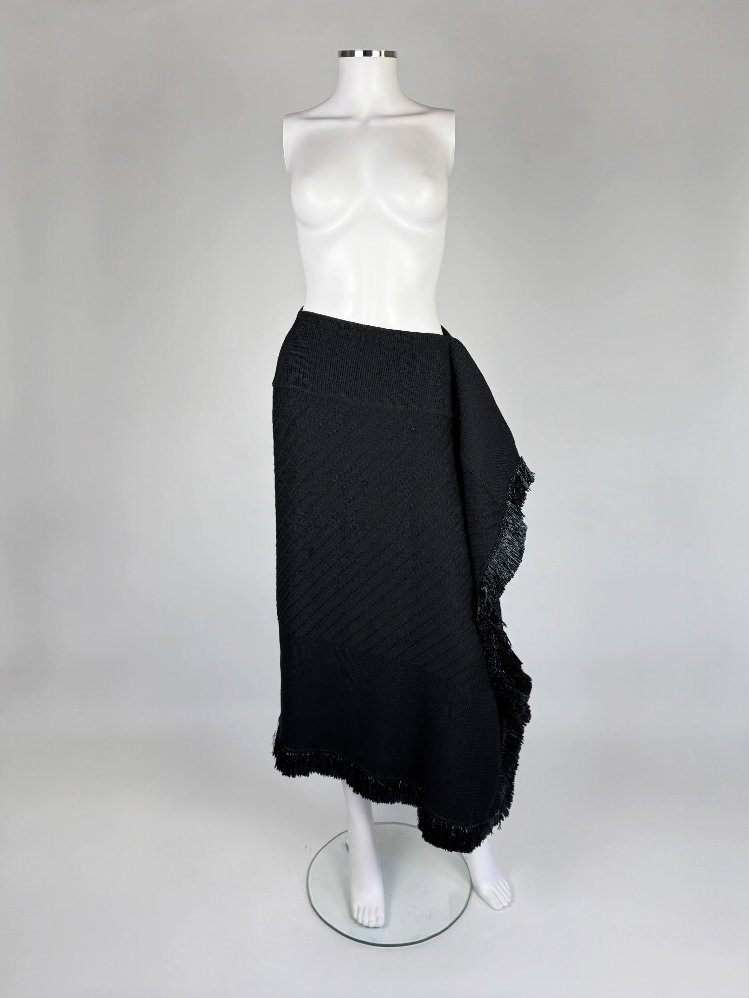 John Galliano Wool Fringed Skirt, FW 1999