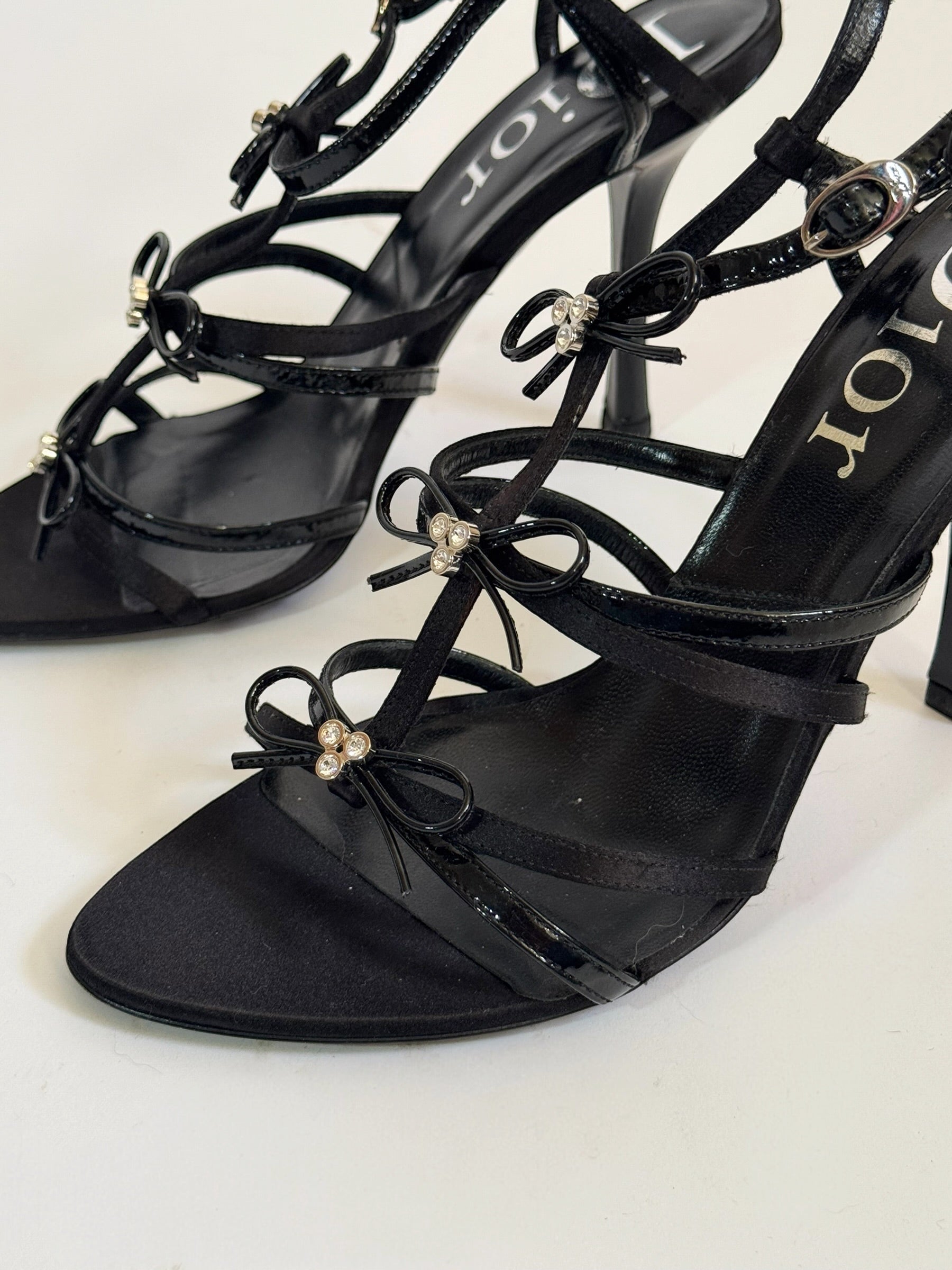 Christian Dior by John Galliano Bow Strappy Sandals, c. 2000s
