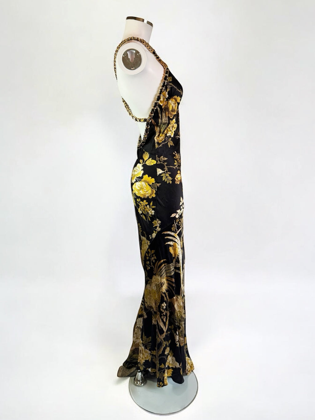 Roberto Cavalli Floral Pheasant Gown, FW 2006