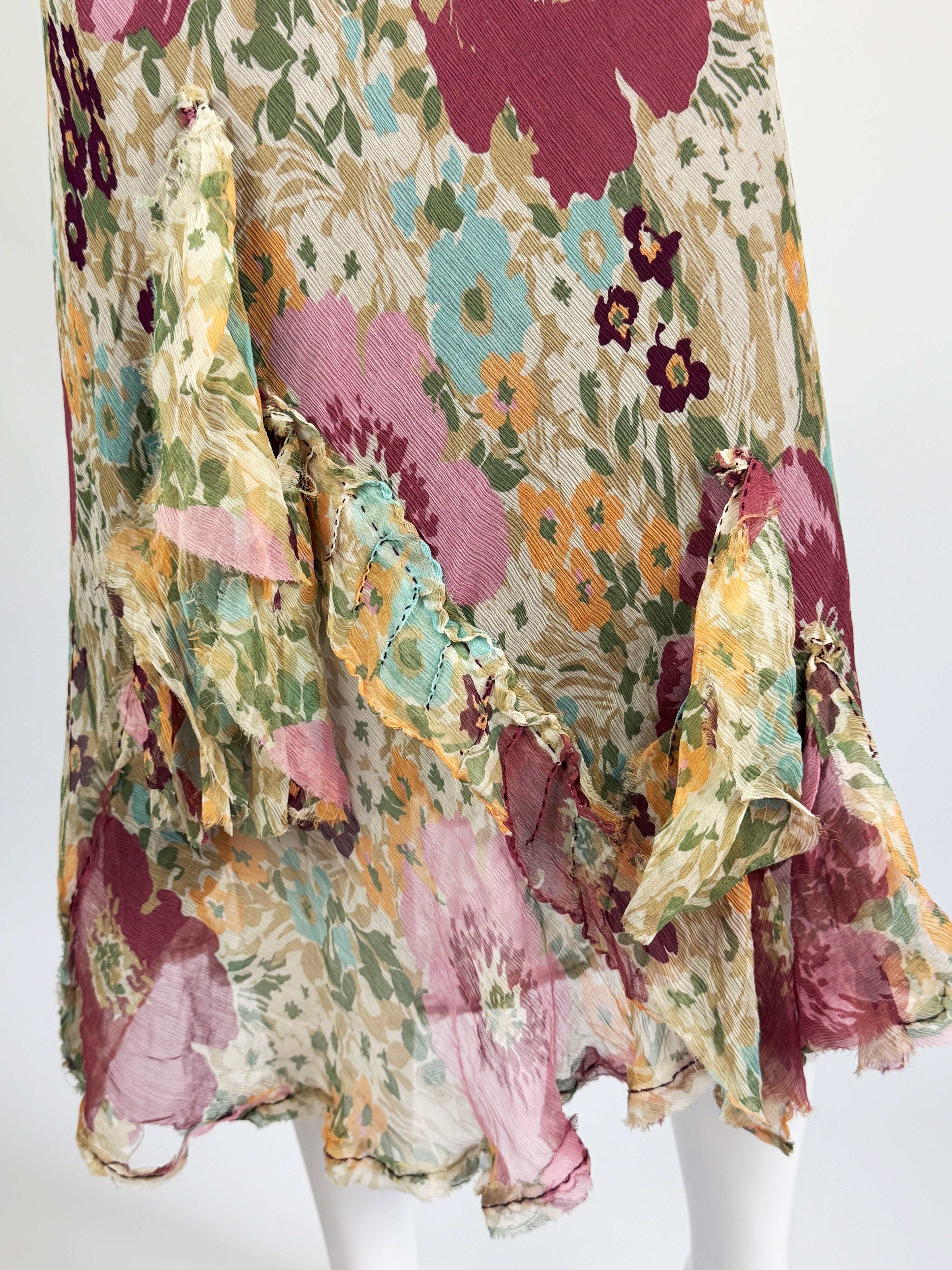 Ermanno Scervino Silk Floral Dress, SS 2005