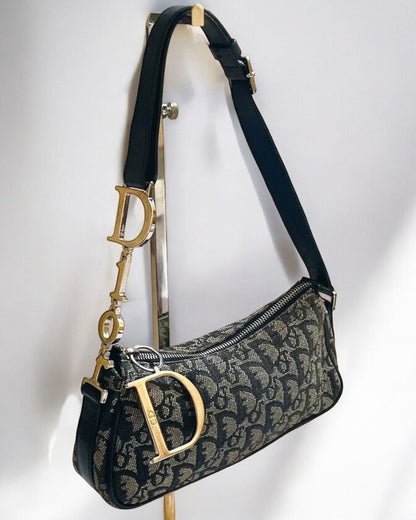 Christian Dior by John Galliano Monogram Trotter Oblique Bag, 2005