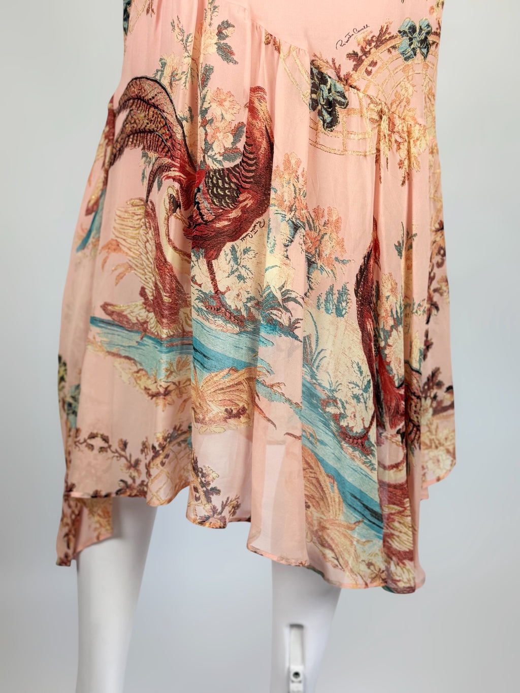 Roberto Cavalli Pink Silk Floral Dress, SS 2003