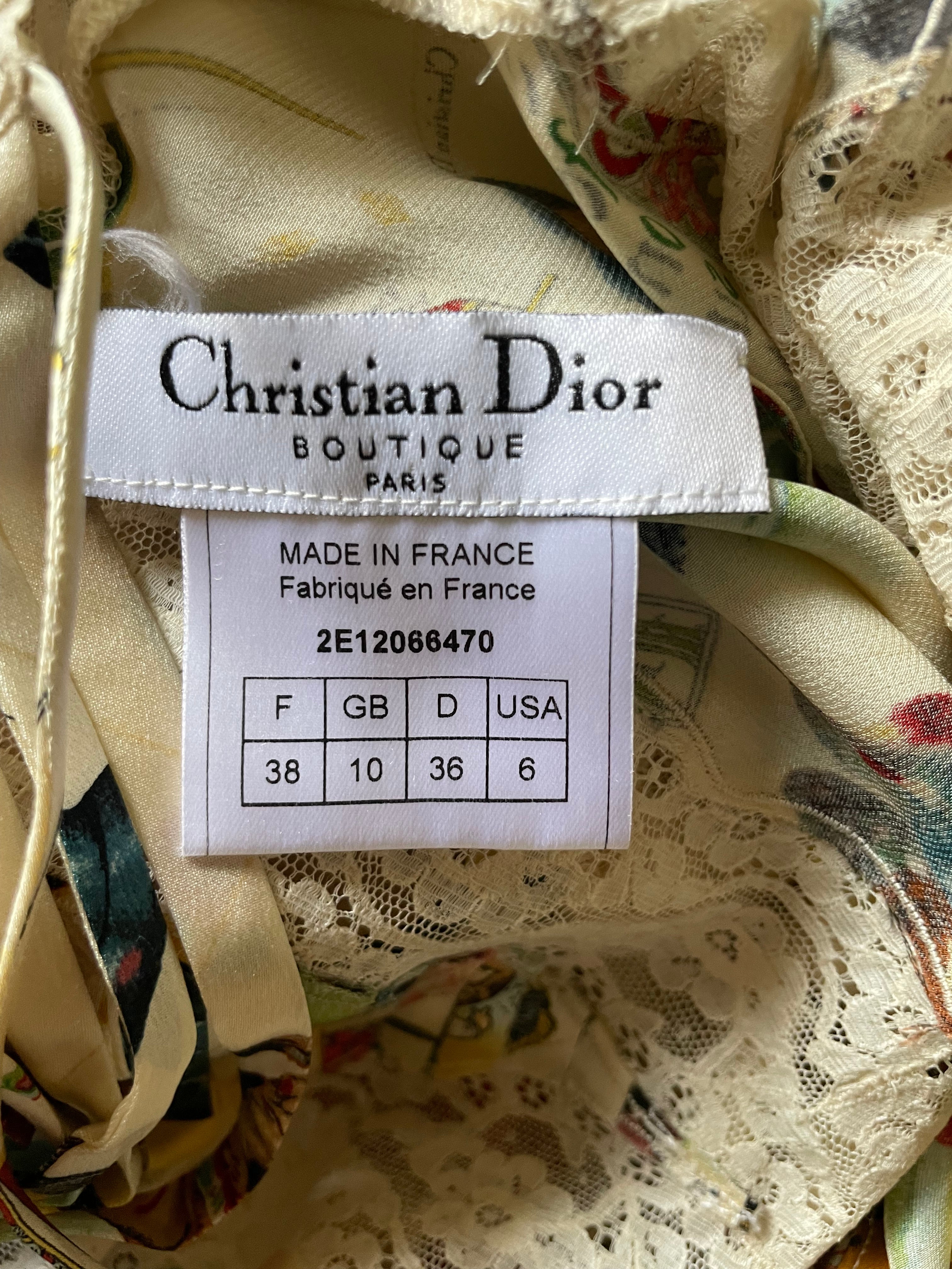 Christian Dior by John Galliano Stamp Slip Dress, SS 2002