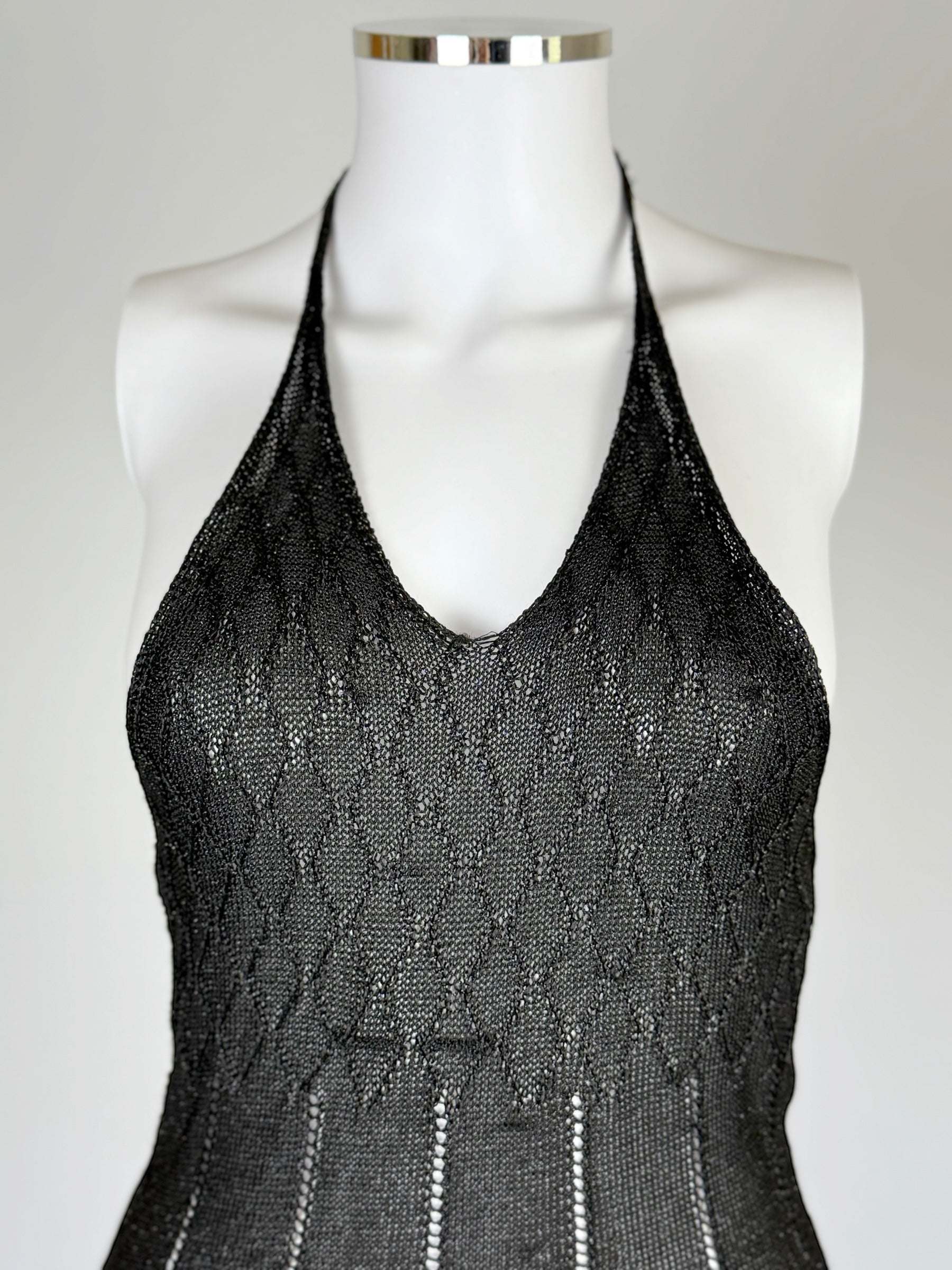 Martine Sitbon Black Knit Mini Dress, SS 1997