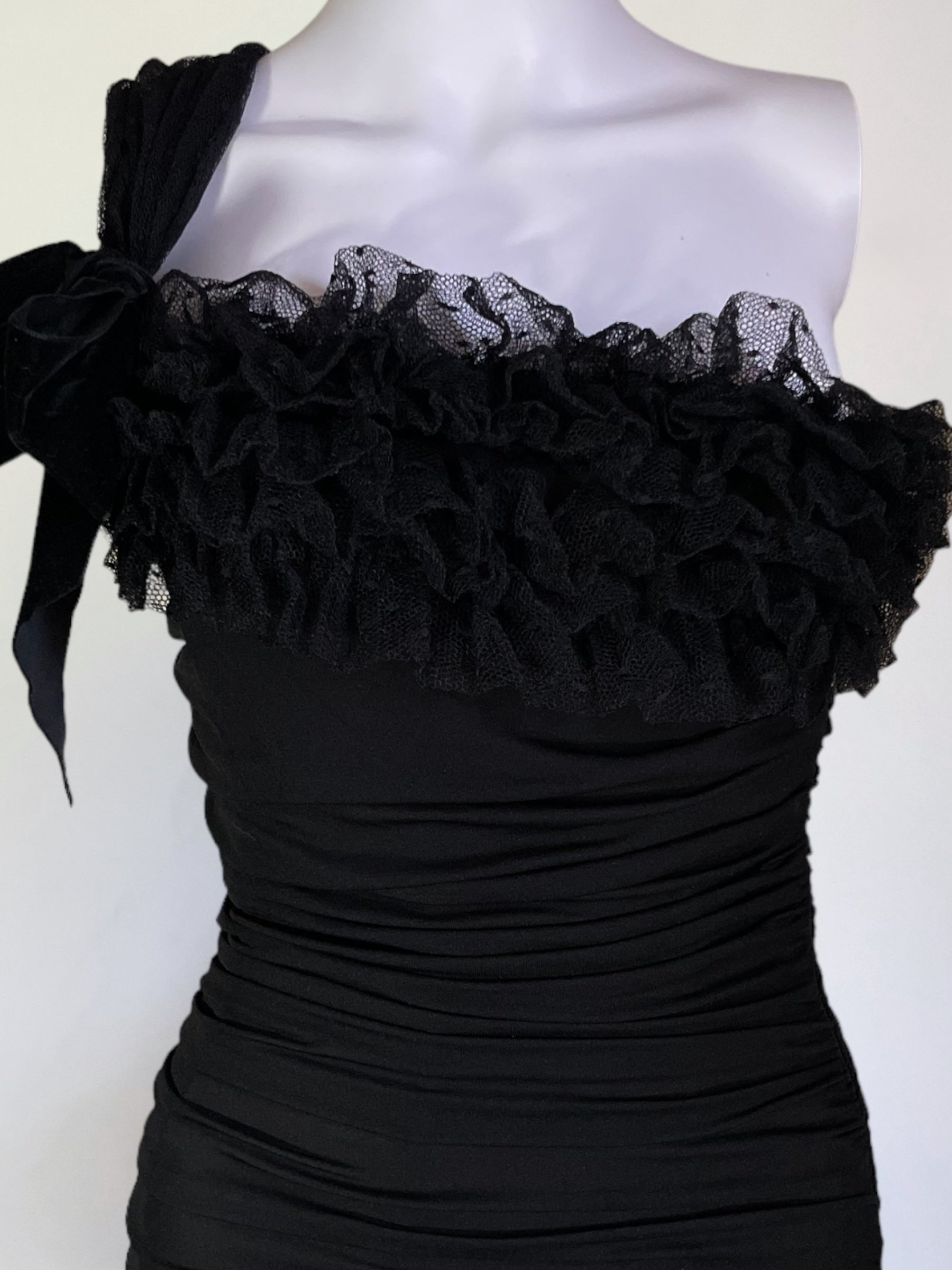 Giambattista Valli Black Cocktail Dress, Debut Collection FW 2005