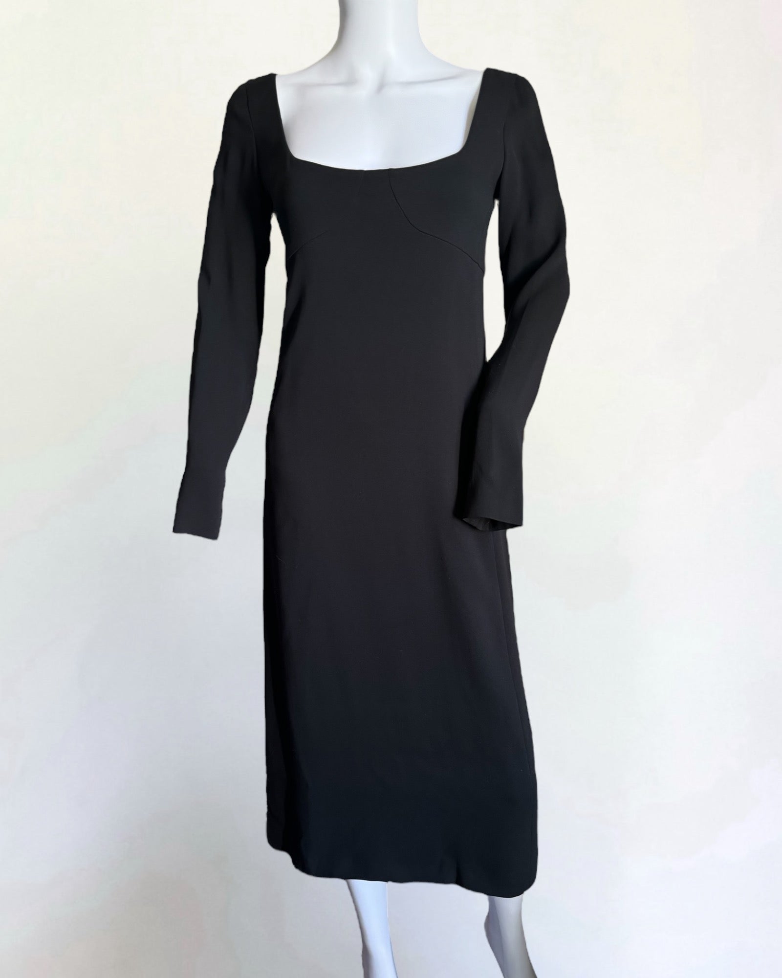 Prada Black Silk Sheath Dress, c. Late 1990s