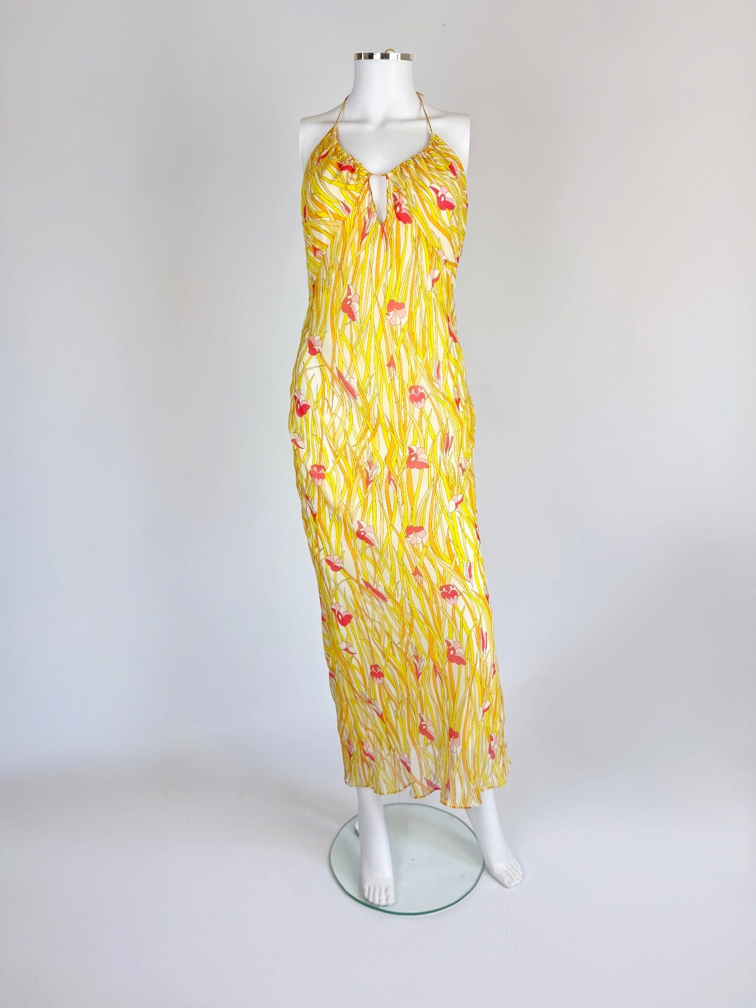 Christian Dior by John Galliano Silk Floral Dress, 2002