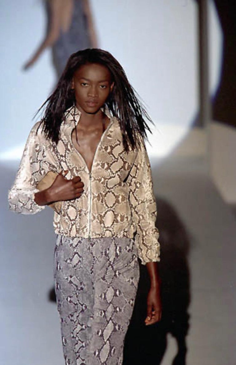 Gucci by Tom Ford Python Print Trousers, SS 2000