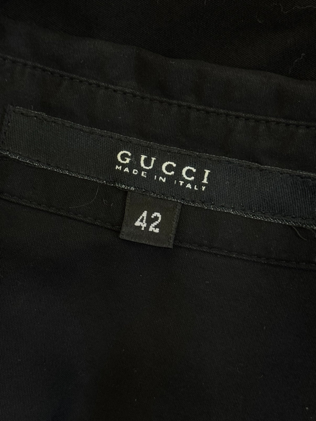 Gucci by Tom Ford Black Blouse w Obi Belt, FW 2002