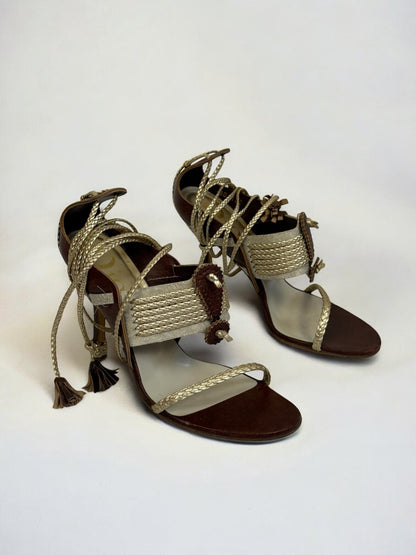 Christian Dior by John Galliano Tassel Sandals, c. 2000s