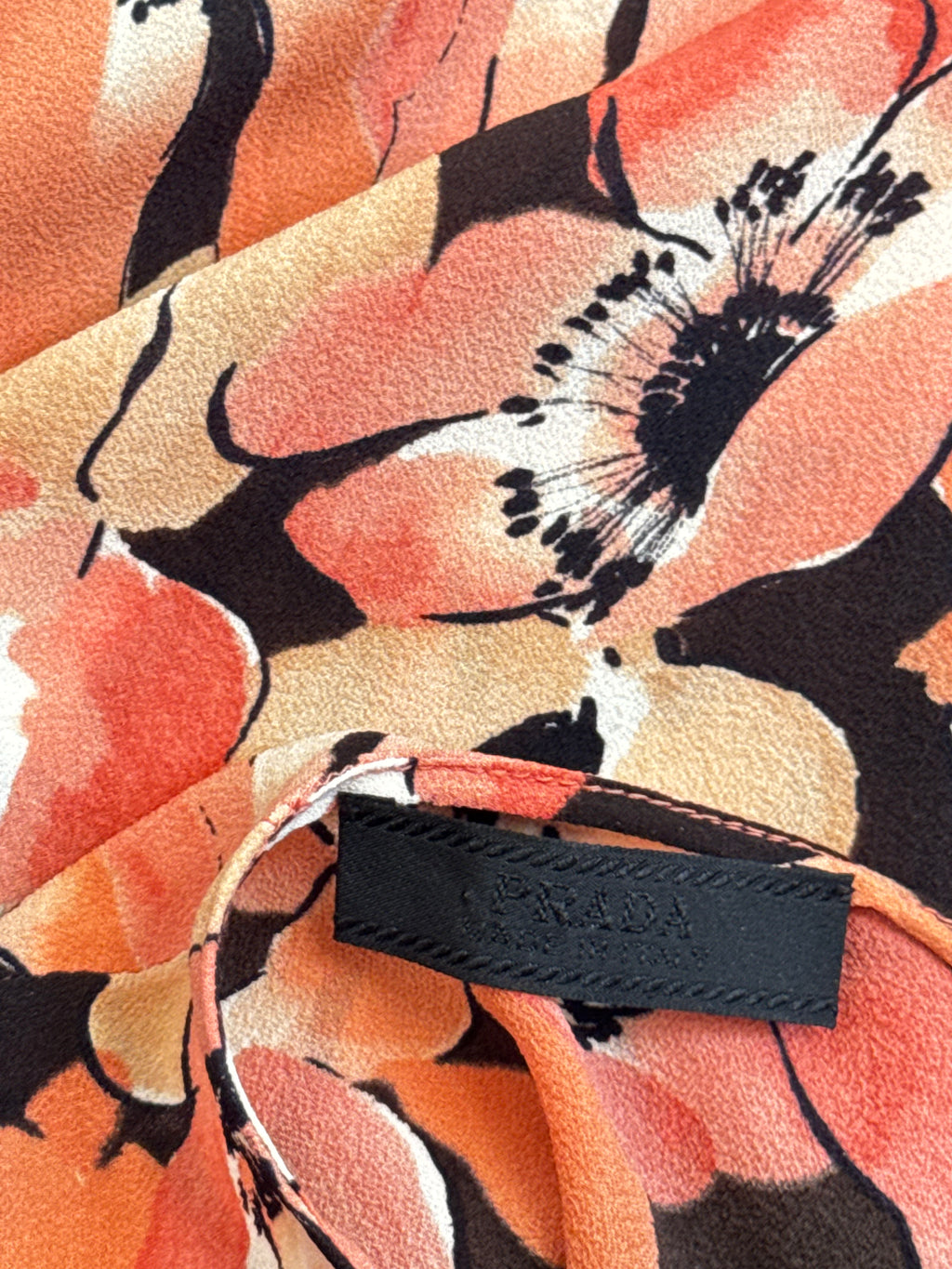 Prada Silk Poppy Dress, FW 2000