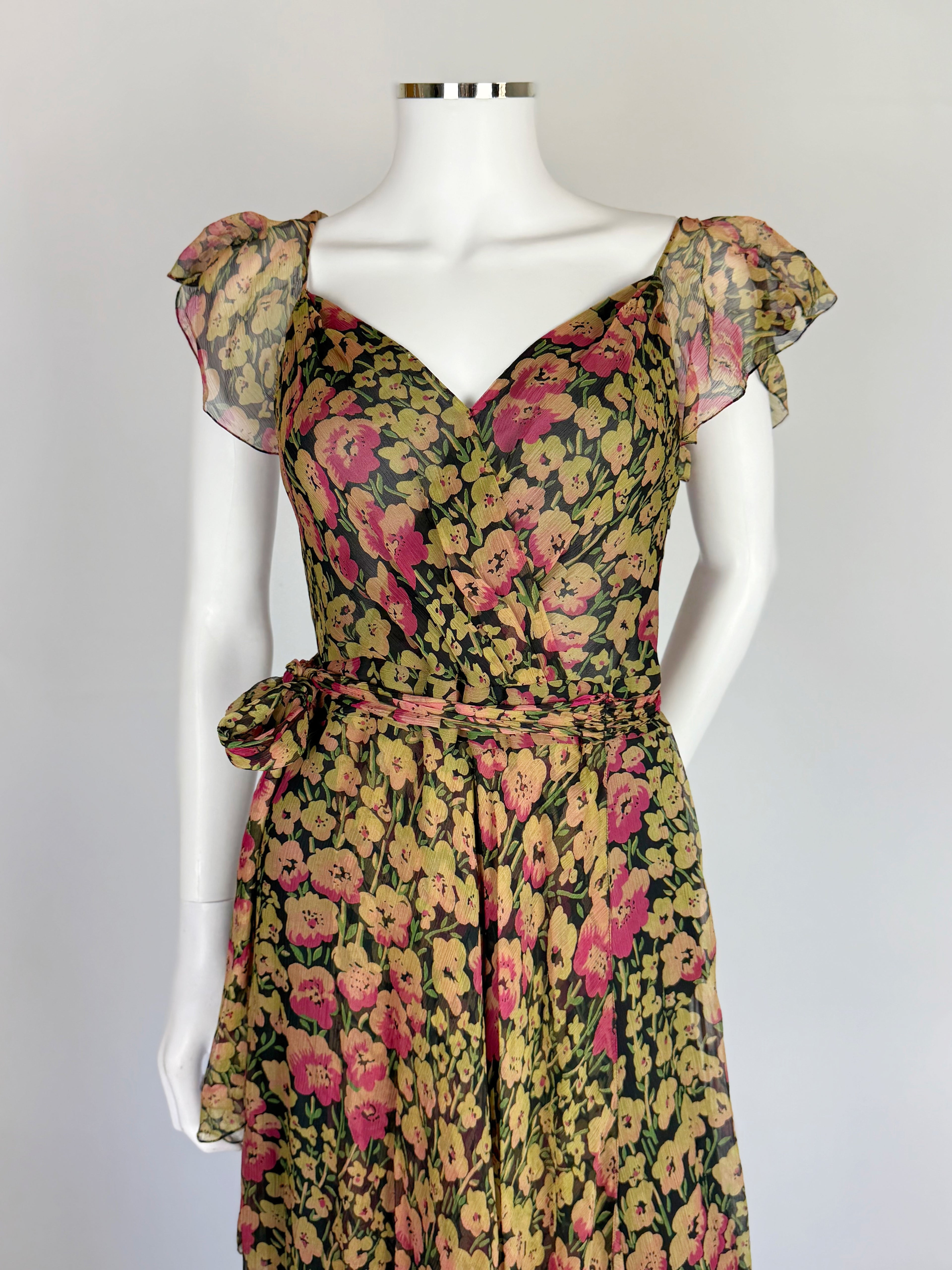 Ralph Lauren Silk Floral Dress, FW 2010