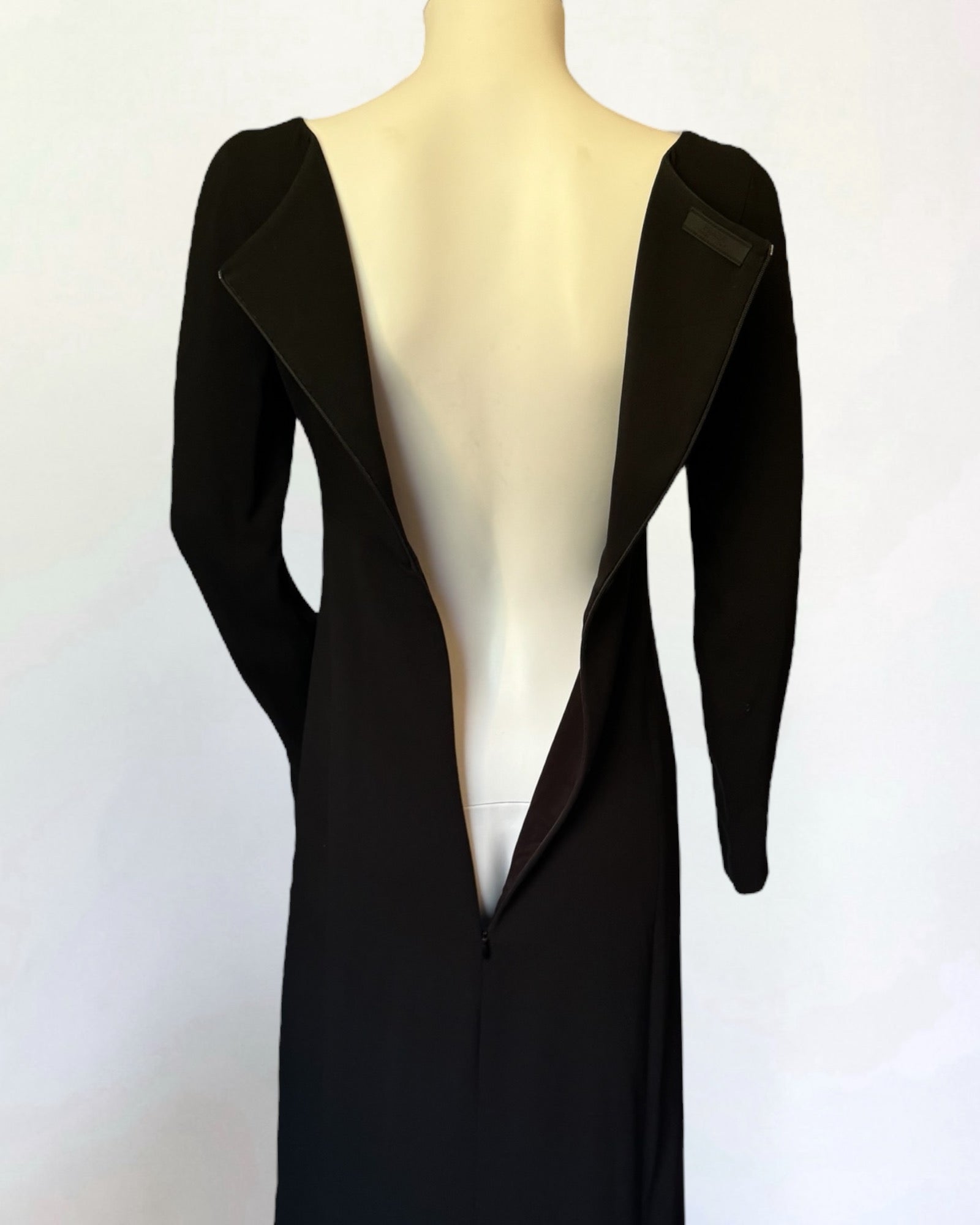 Prada Black Silk Sheath Dress, c. Late 1990s