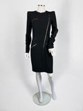 Alexander McQueen Black Zip Mini Dress, Resort 2010